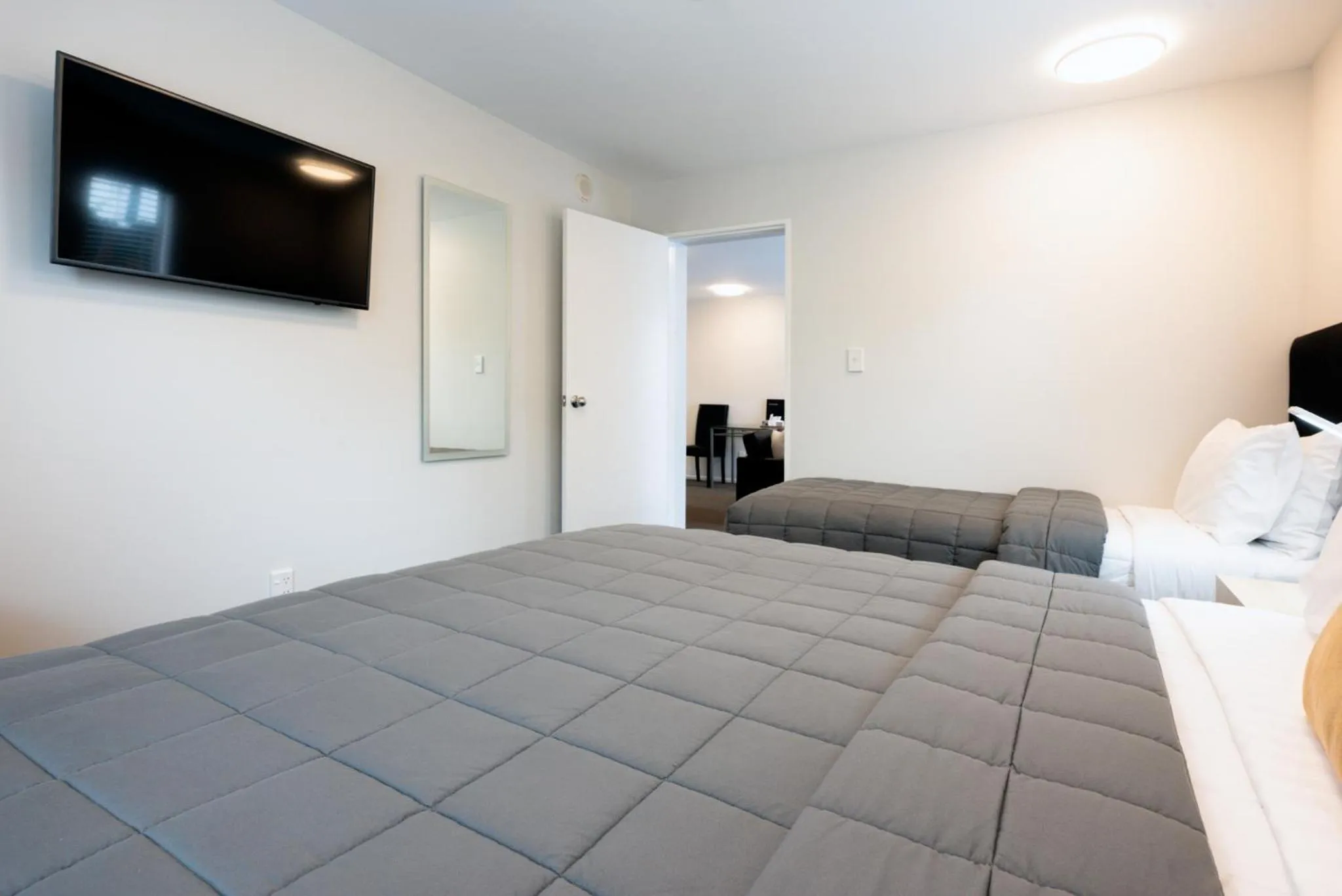 Bed in Tussock Peak Lodge