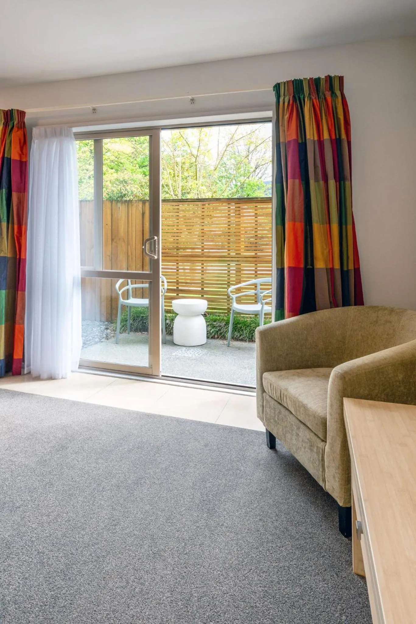 Patio in Tussock Peak Lodge