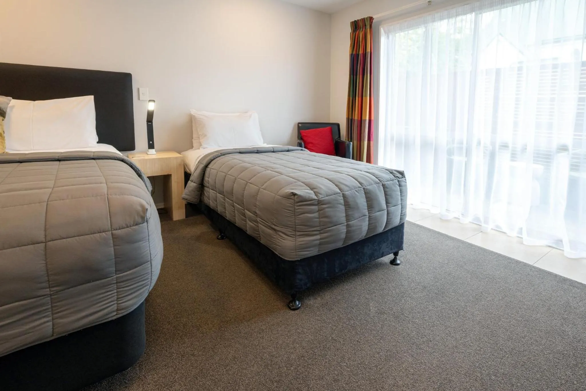 Bed in Tussock Peak Lodge