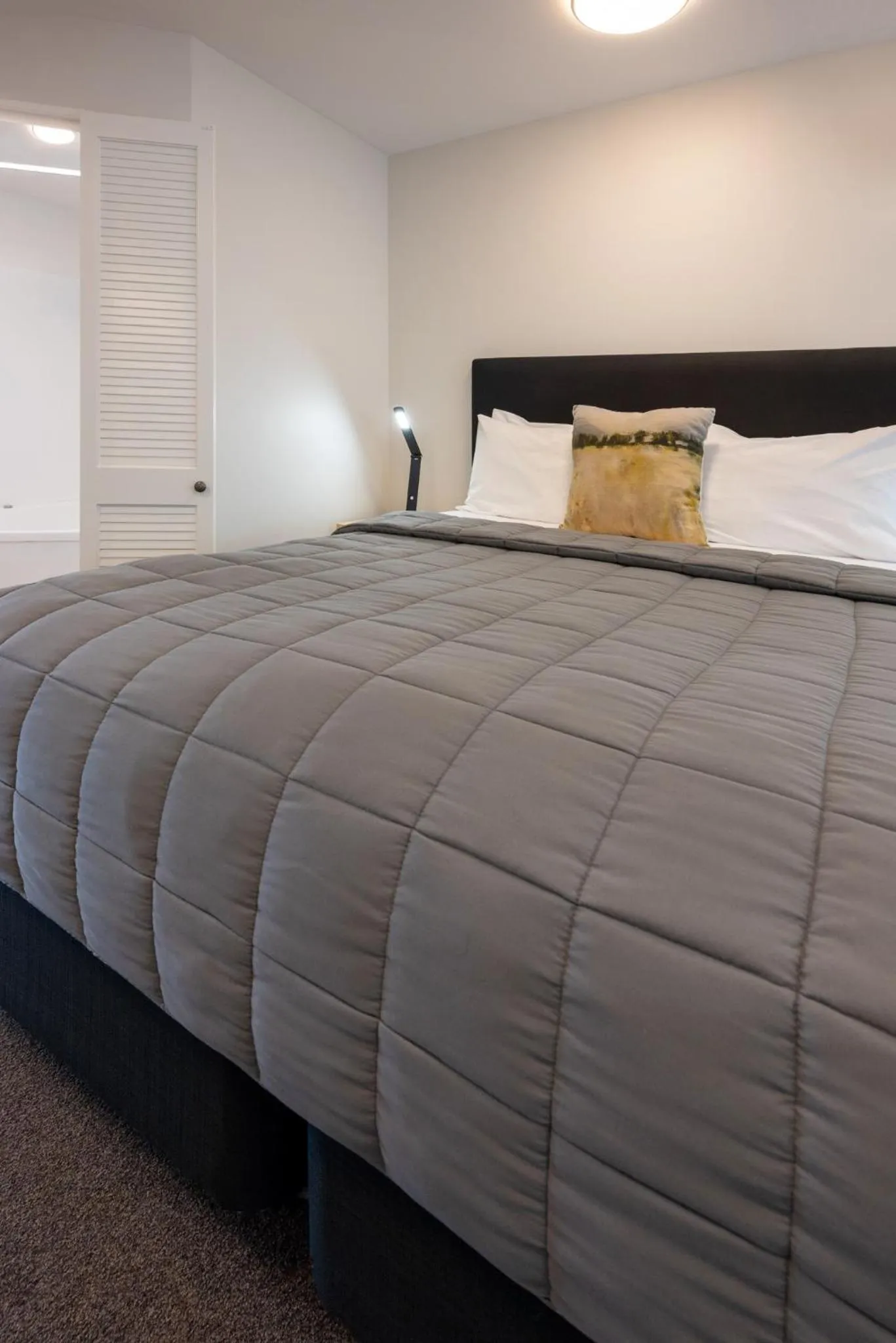 Bed in Tussock Peak Lodge