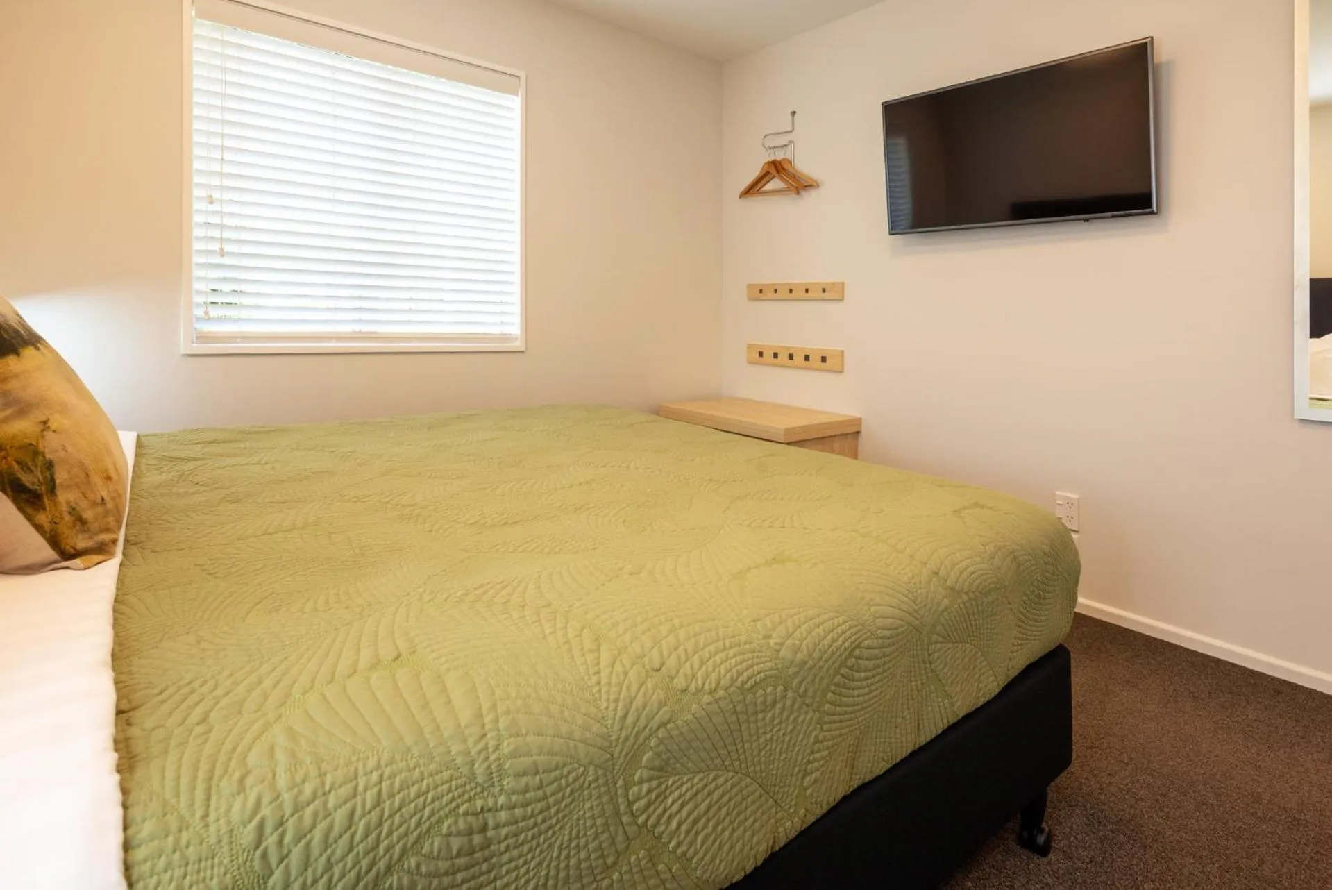 Bed in Tussock Peak Lodge