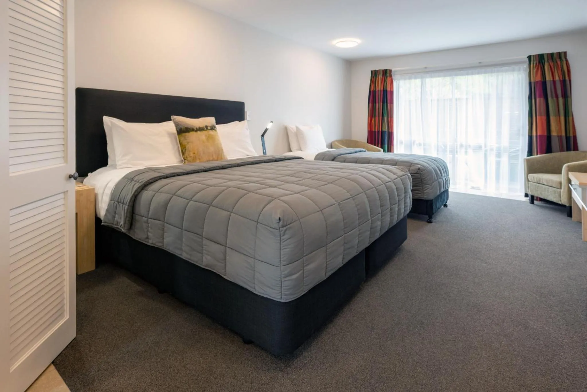 Bed in Tussock Peak Lodge