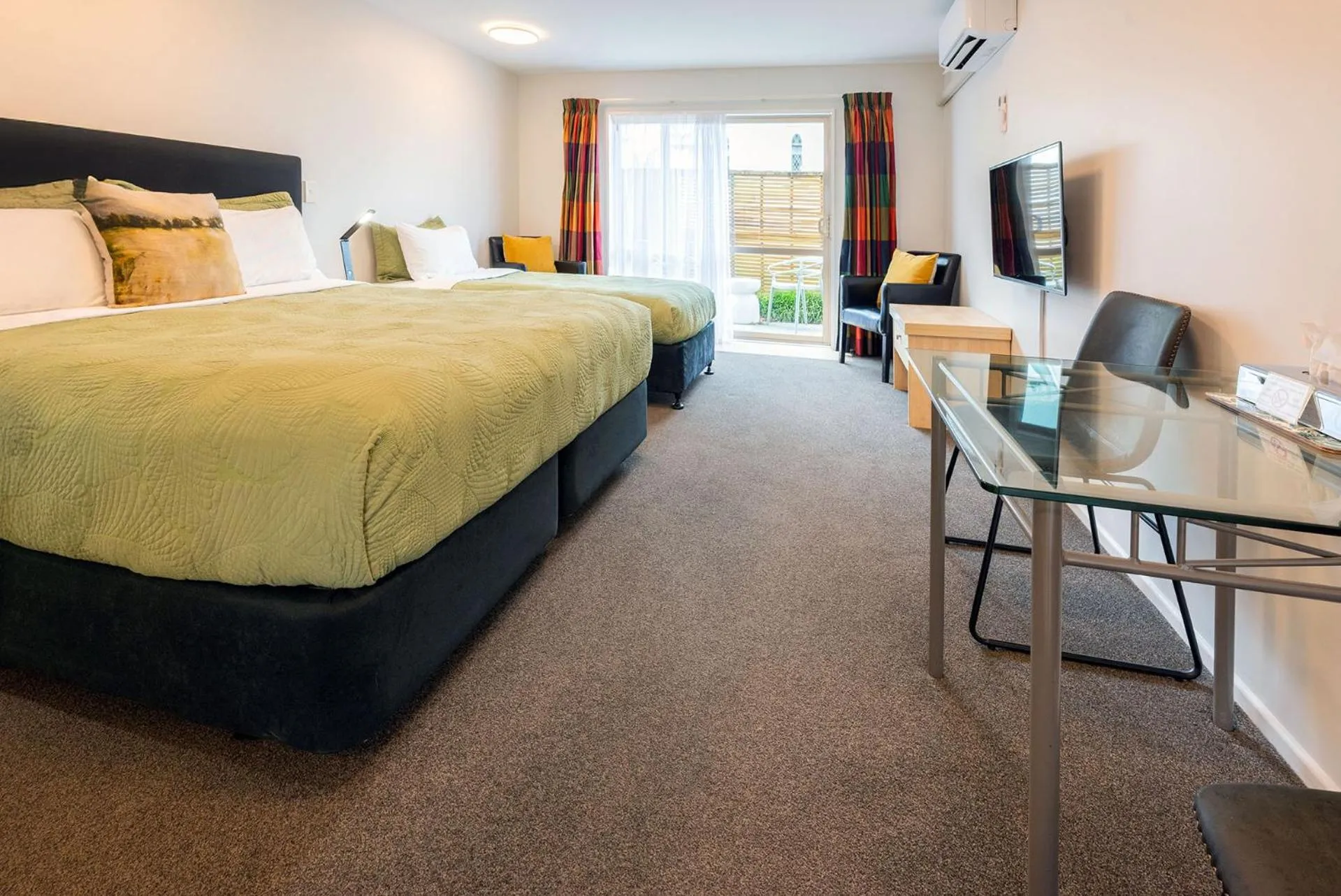 Bed in Tussock Peak Lodge