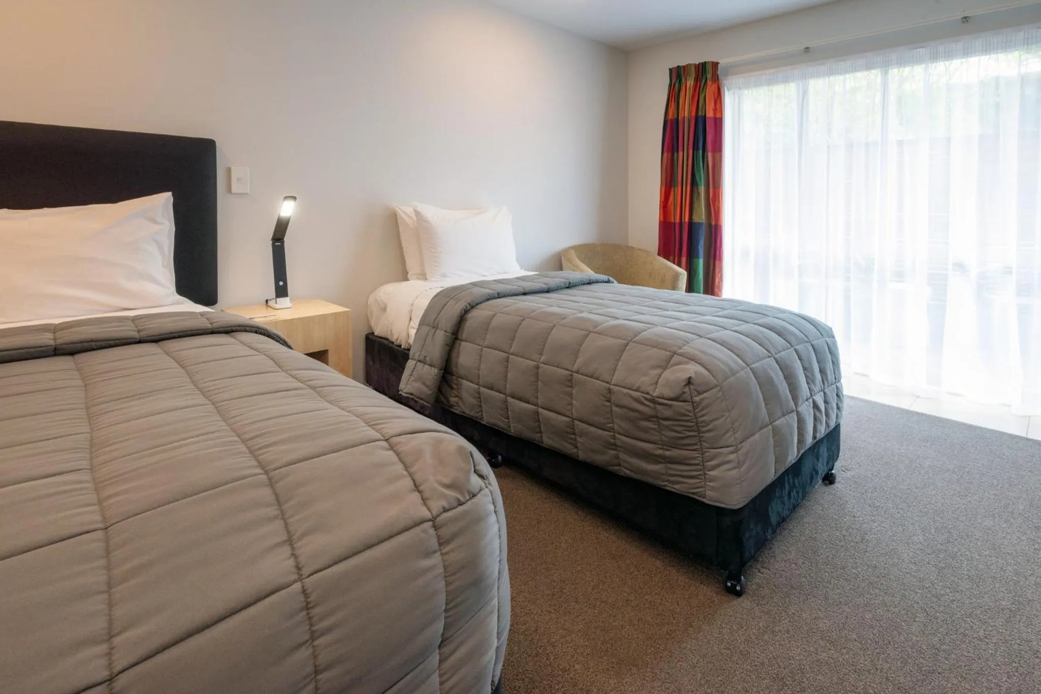 Bed in Tussock Peak Lodge