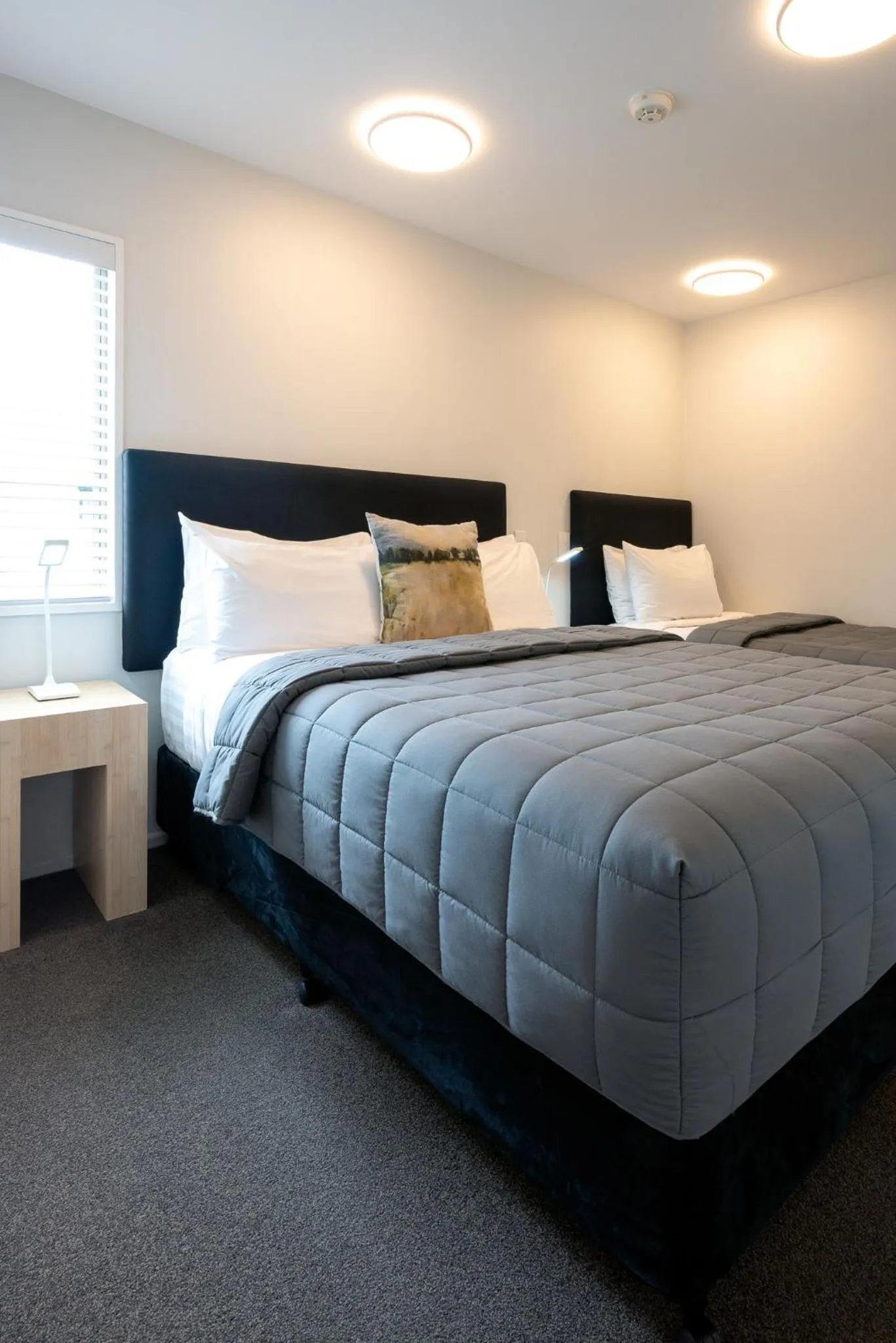 Bed in Tussock Peak Lodge