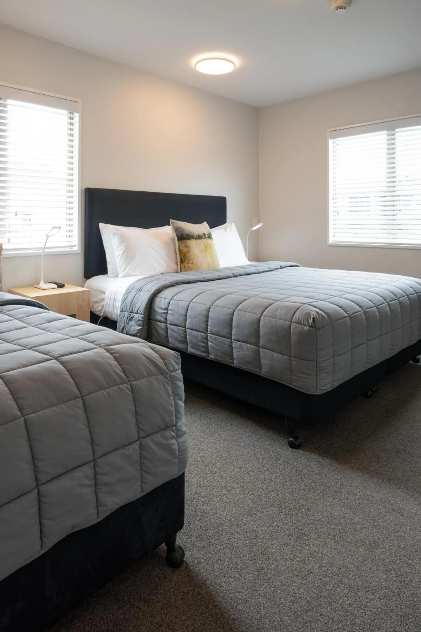 Bed in Tussock Peak Lodge