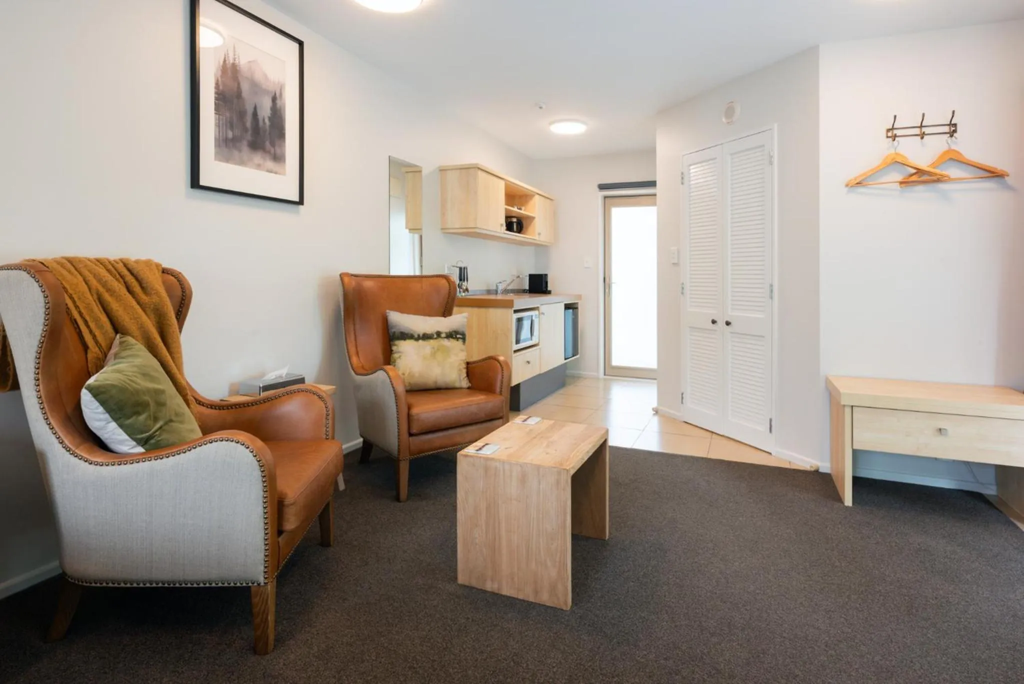 Bed in Tussock Peak Lodge