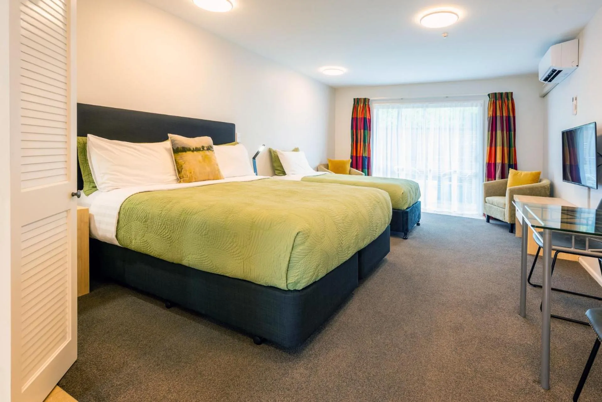 Bed in Tussock Peak Lodge