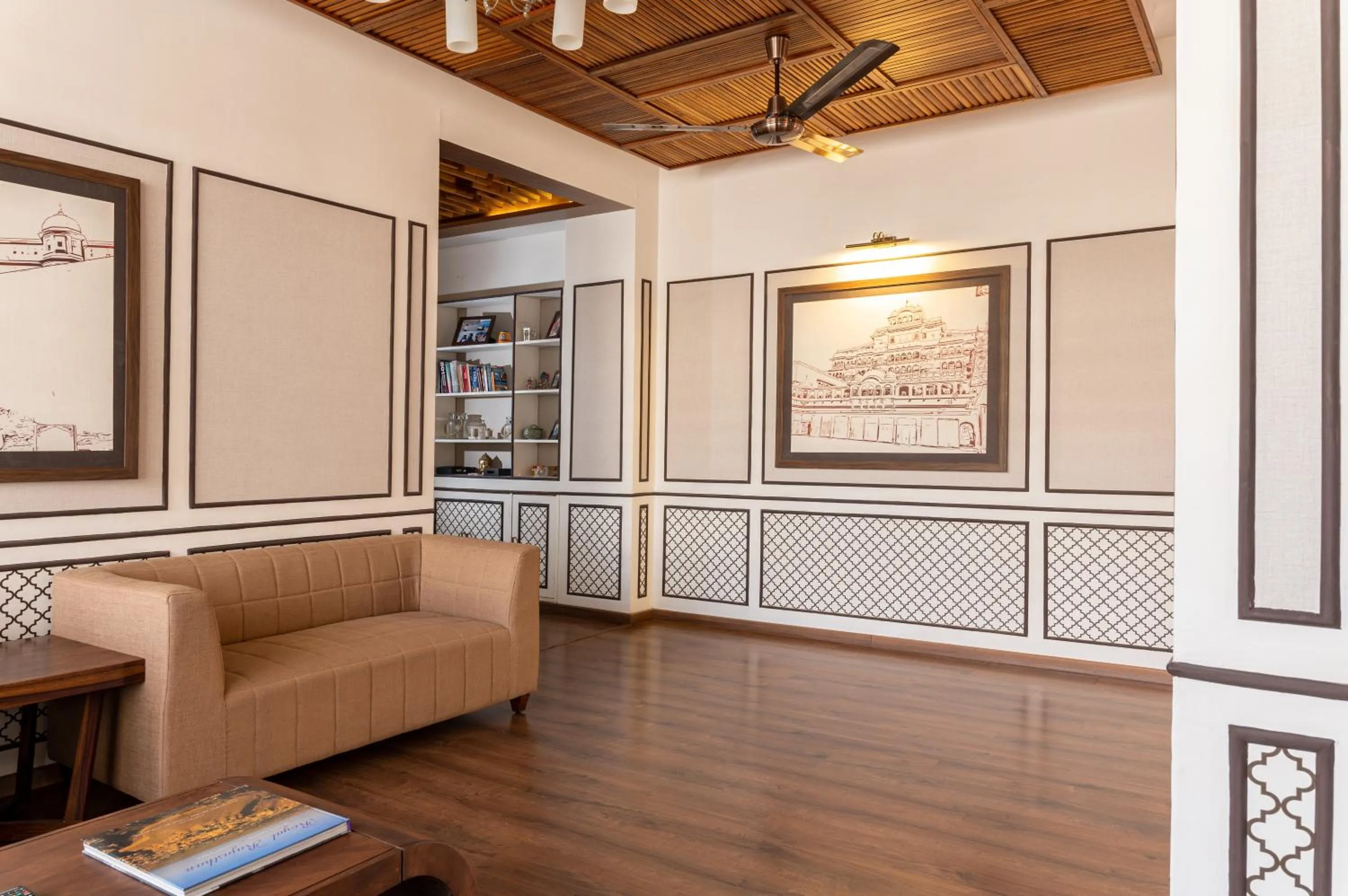 Seating area in Bhola Bhawan Bed and Breakfast