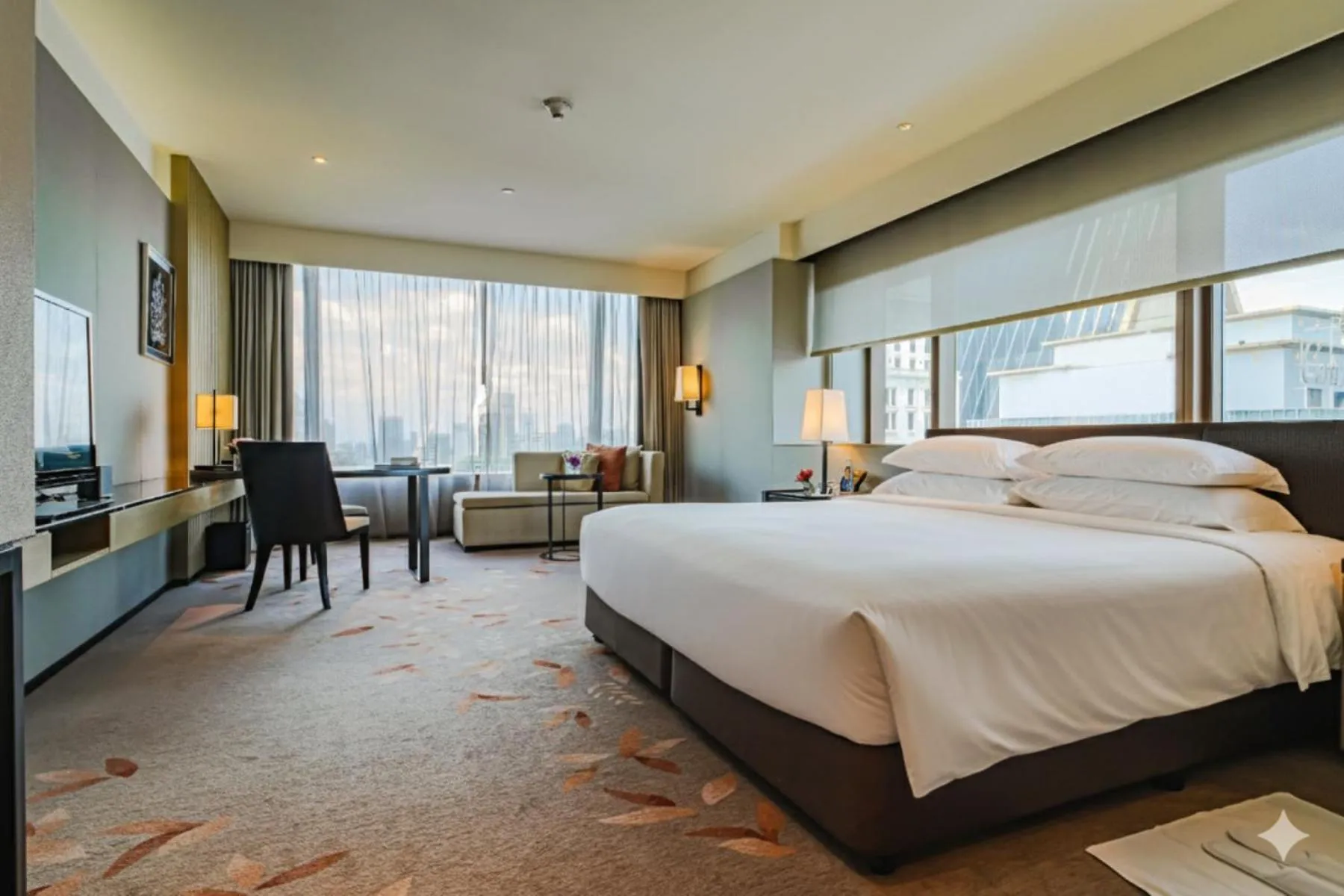 Bed in The Okura Prestige Bangkok