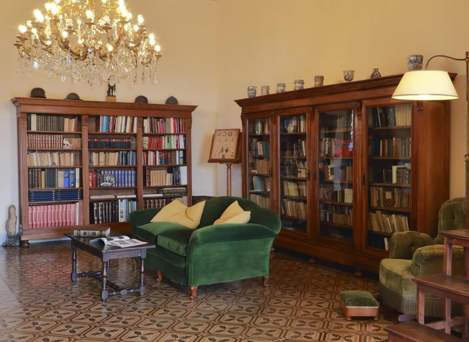 Library in Villa La Piccioncina Firenze
