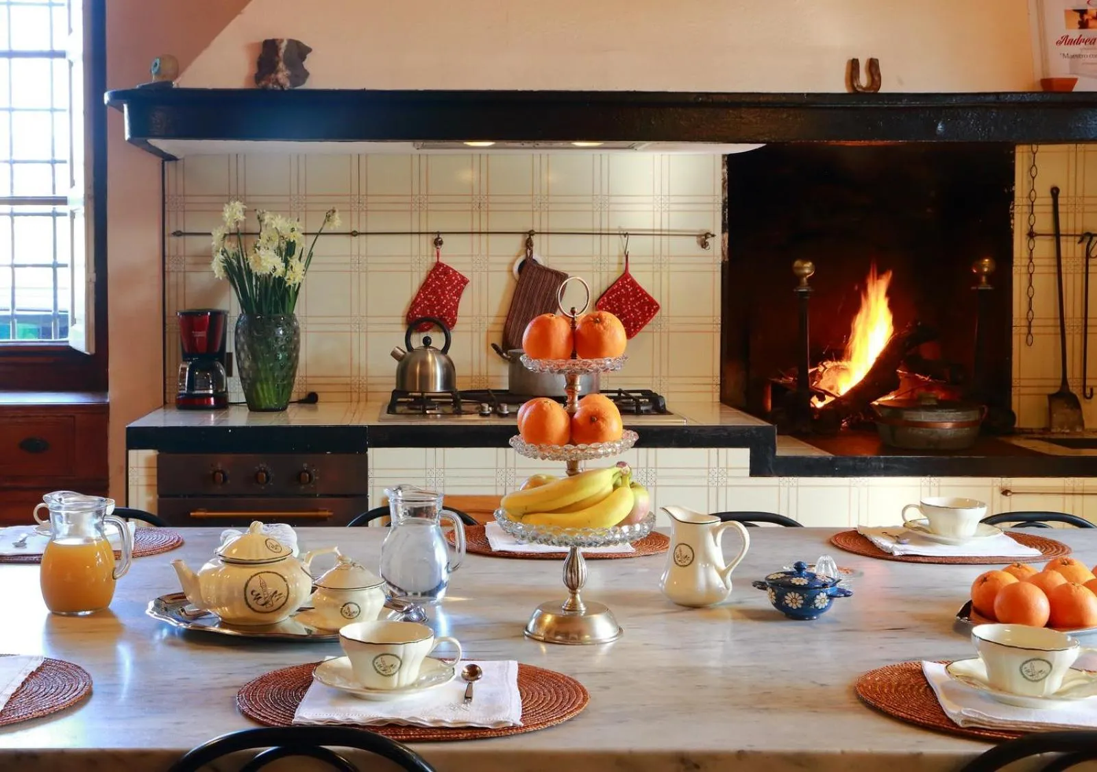 Dining area in Villa La Piccioncina Firenze