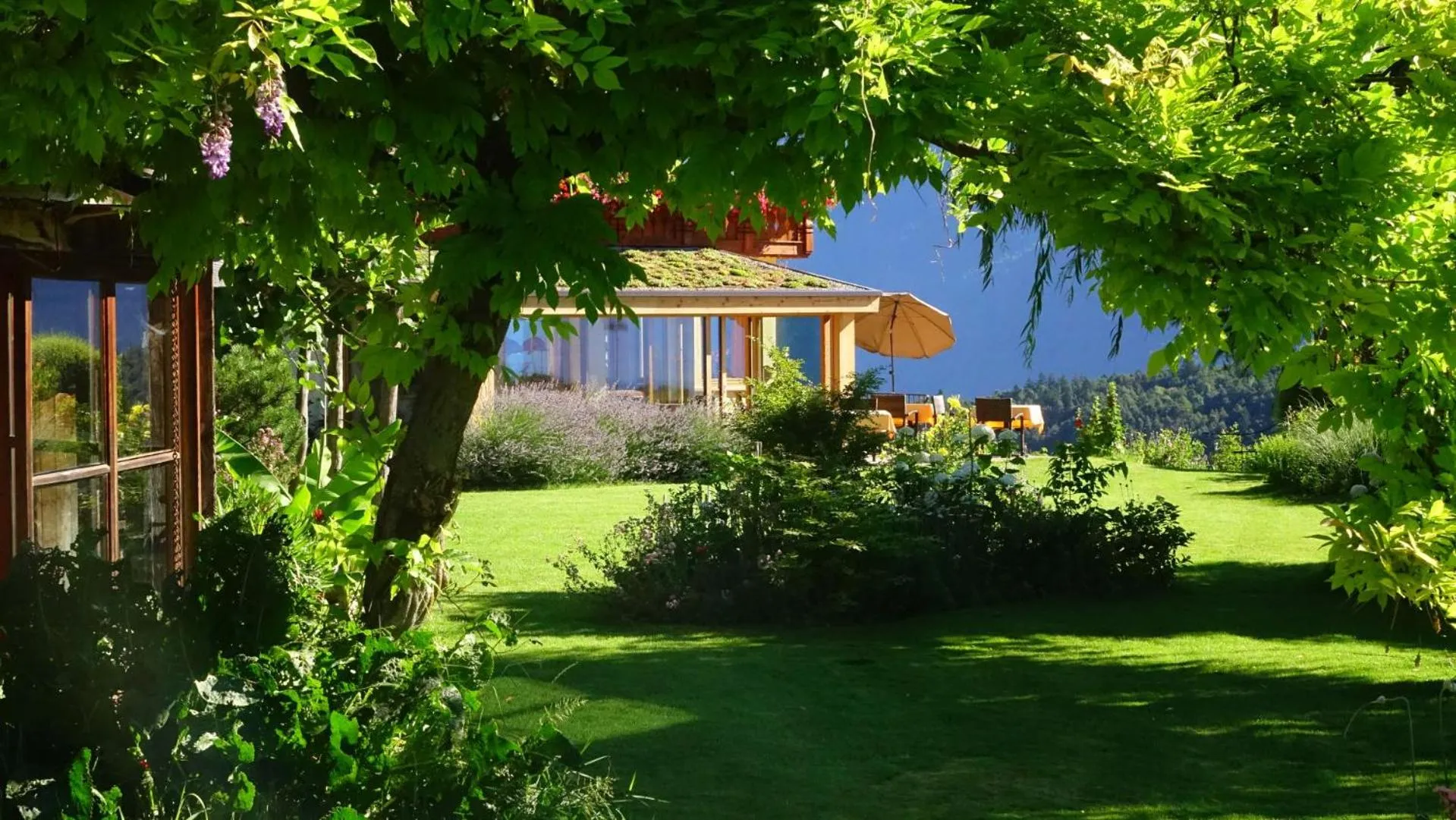 Garden in Tirolerhof Tisens