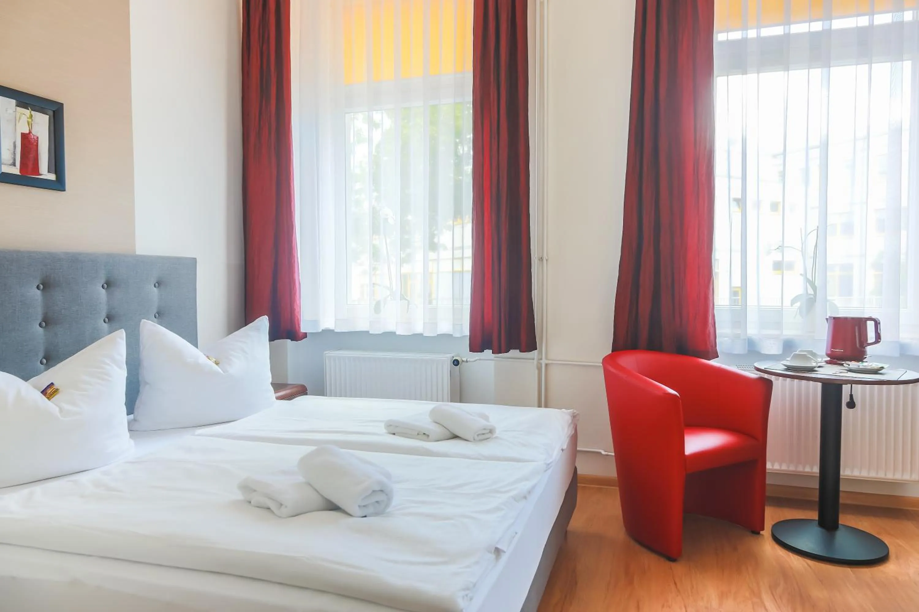 Bed in City Residence Hotel Frankfurt-Oder Bahnhof