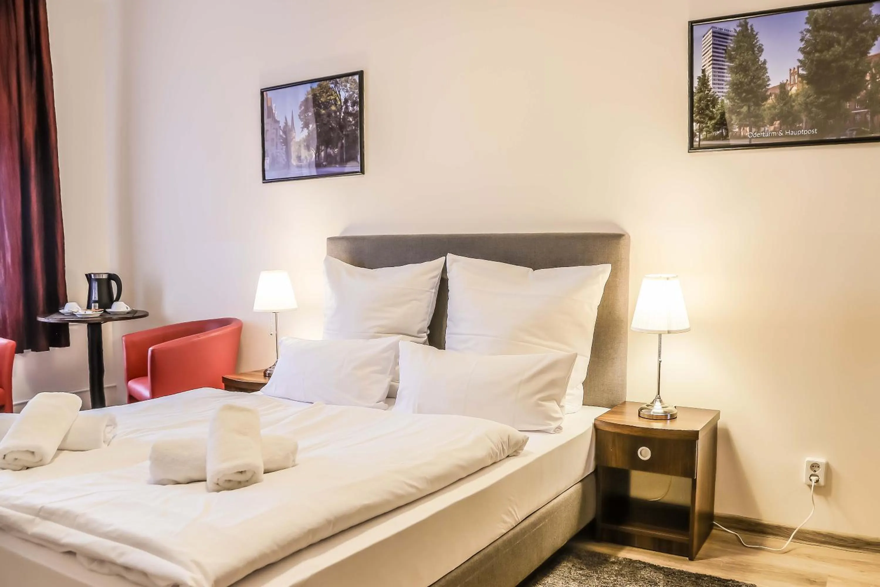 Decorative detail, Bed in City Residence Hotel Frankfurt-Oder Bahnhof