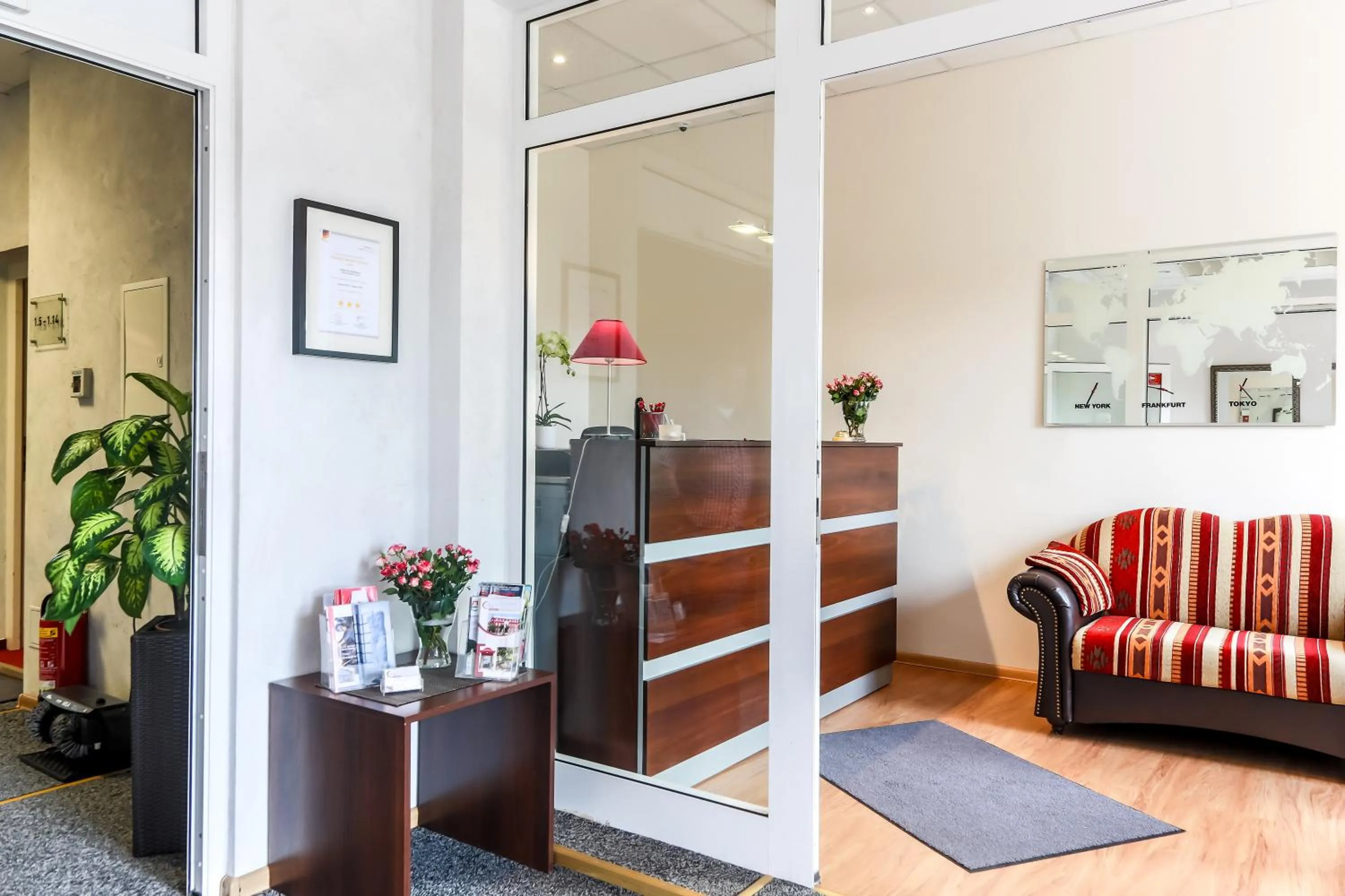 Lobby or reception in City Residence Hotel Frankfurt-Oder Bahnhof