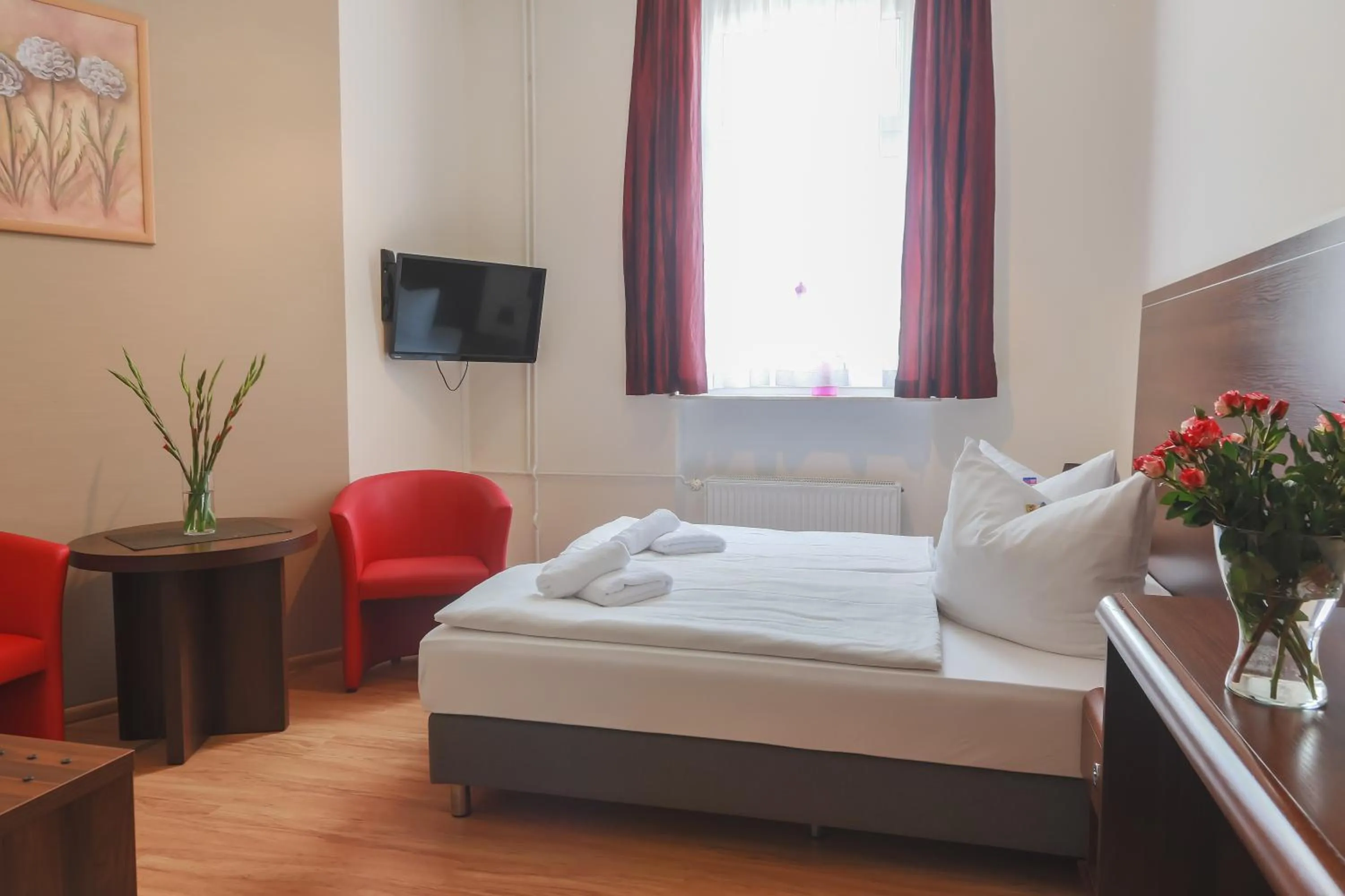 Bed in City Residence Hotel Frankfurt-Oder Bahnhof