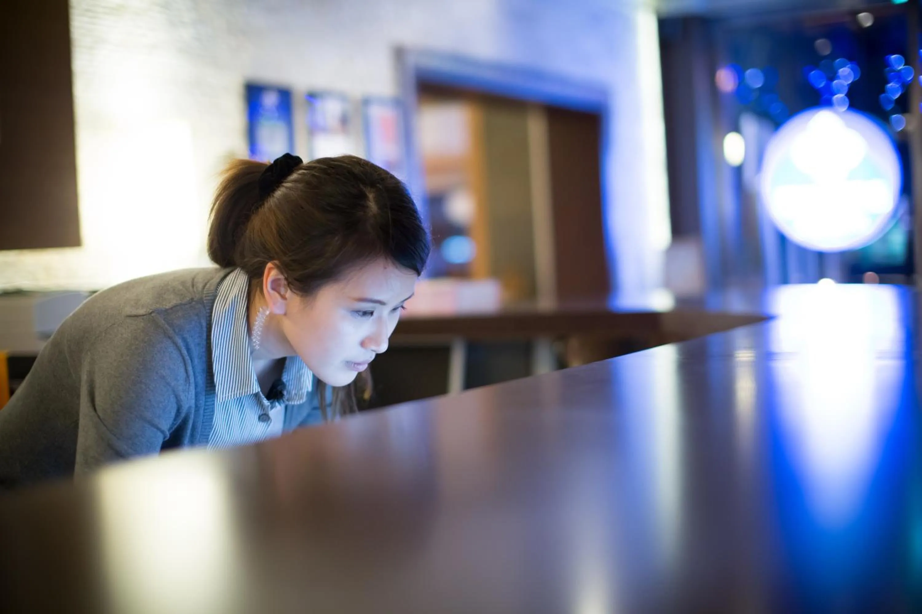 Lobby or reception in MF Hotel, penghu