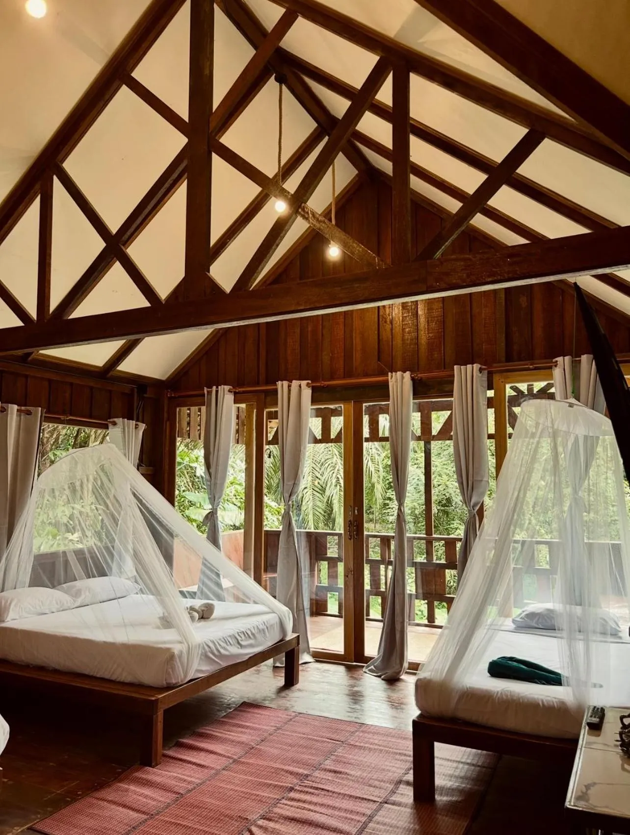 Bed in Khao Sok Paradise Resort