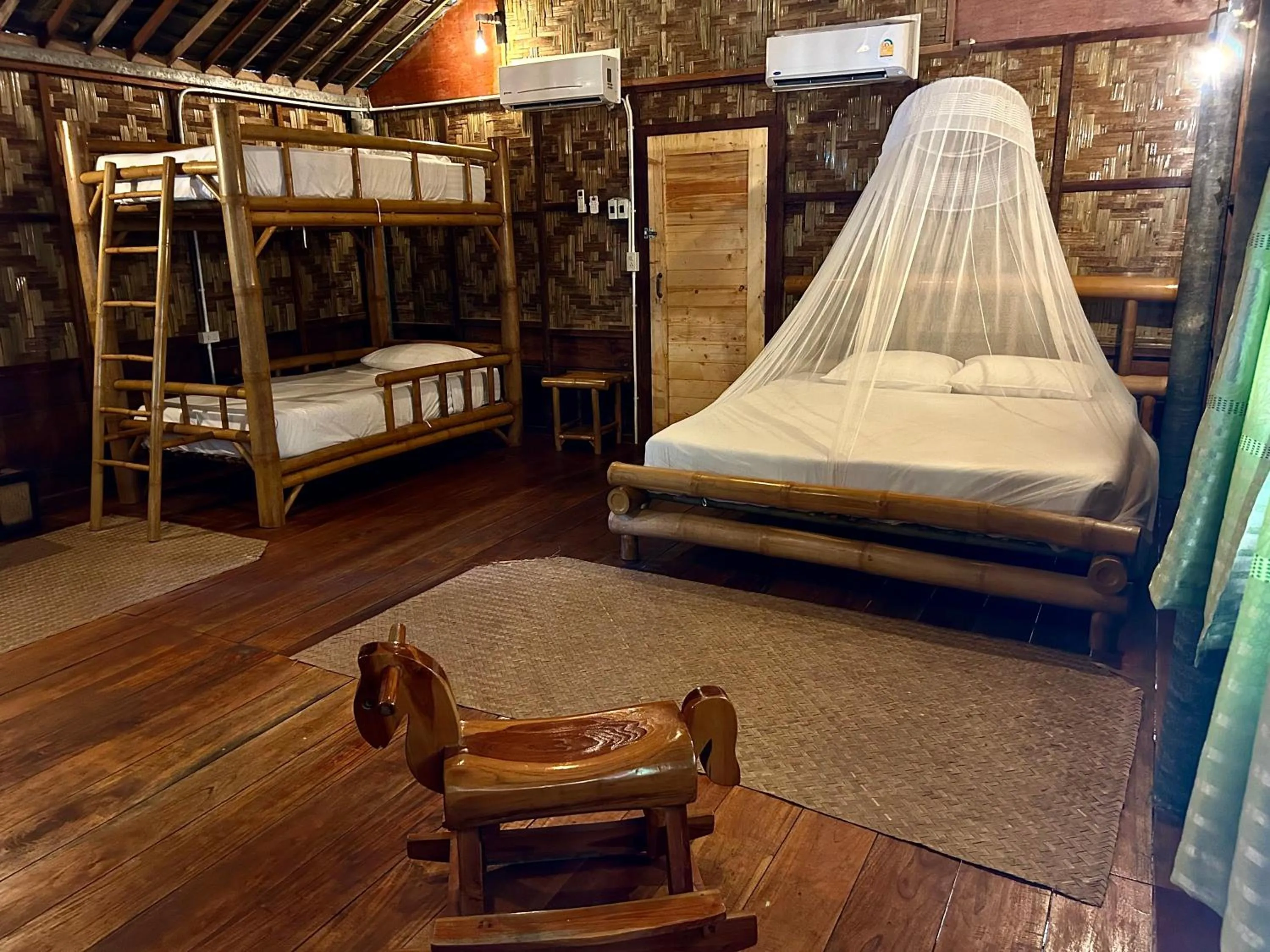 Bed in Khao Sok Paradise Resort