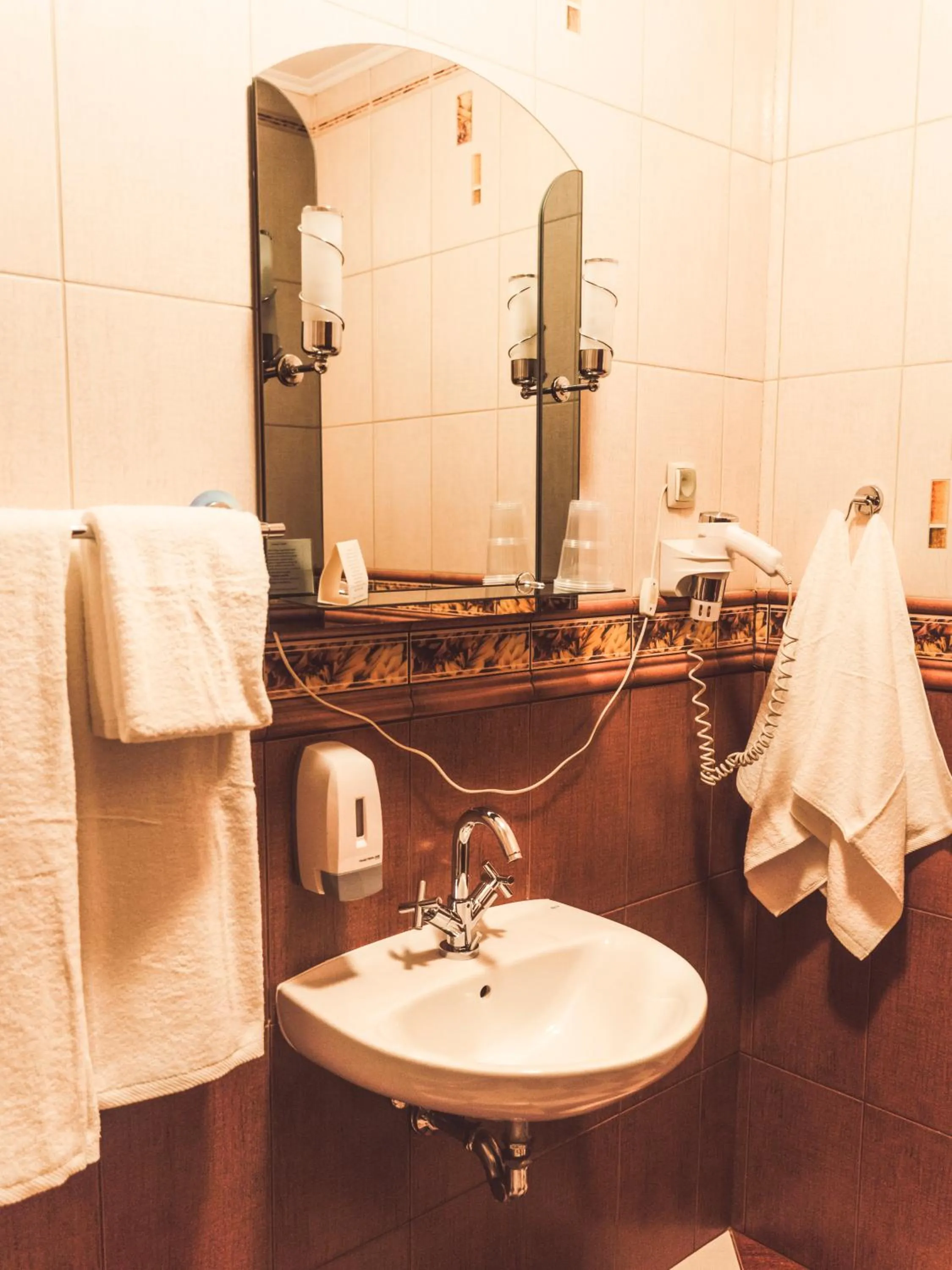 Shower in Hotel Osjann