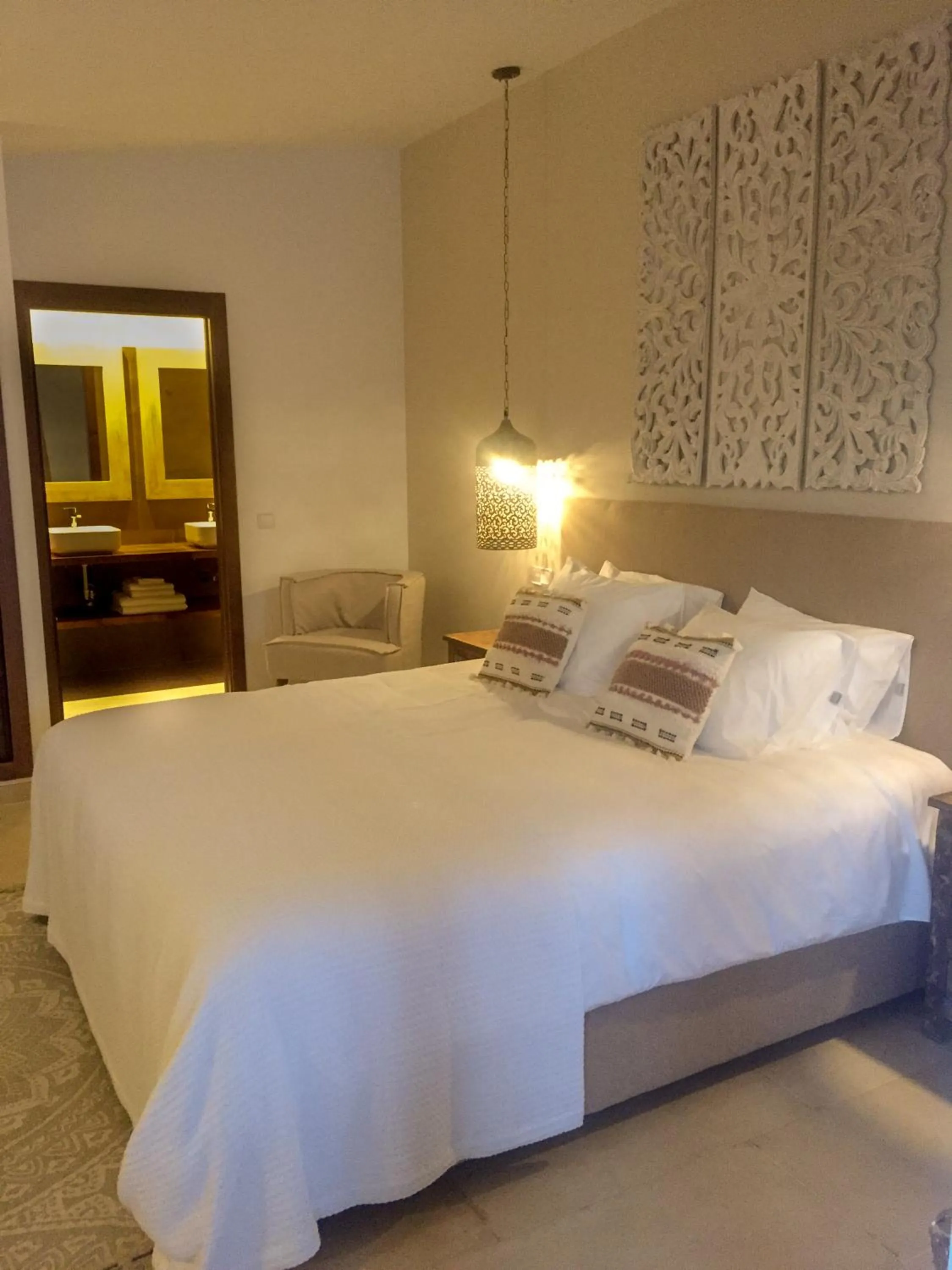 Bed in B&B Casa Luz del Sur, adults only