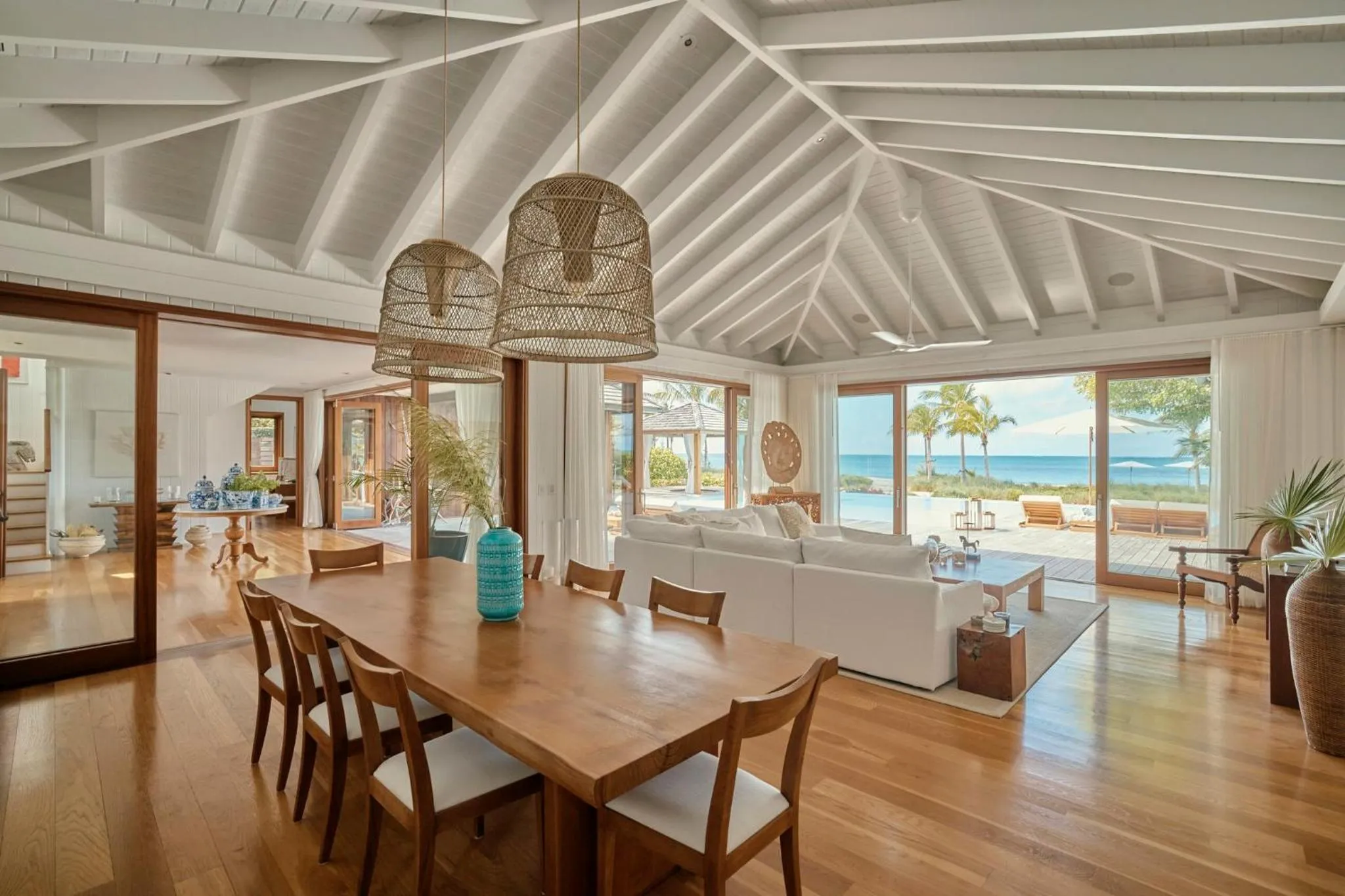 Living room in COMO Parrot Cay