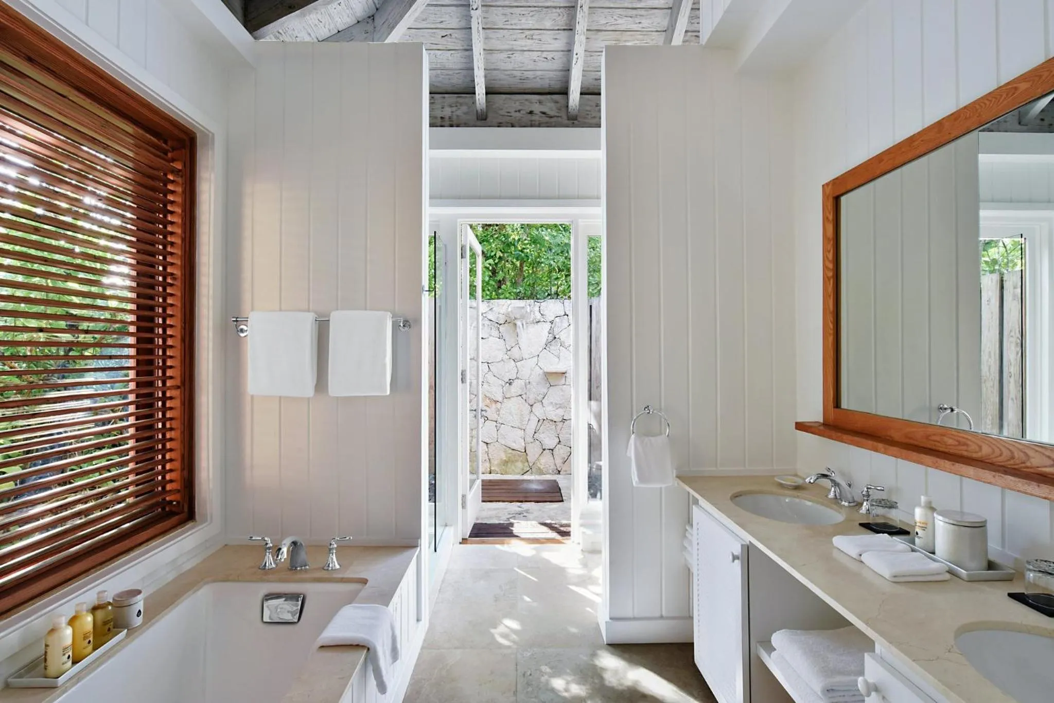 Bathroom in COMO Parrot Cay