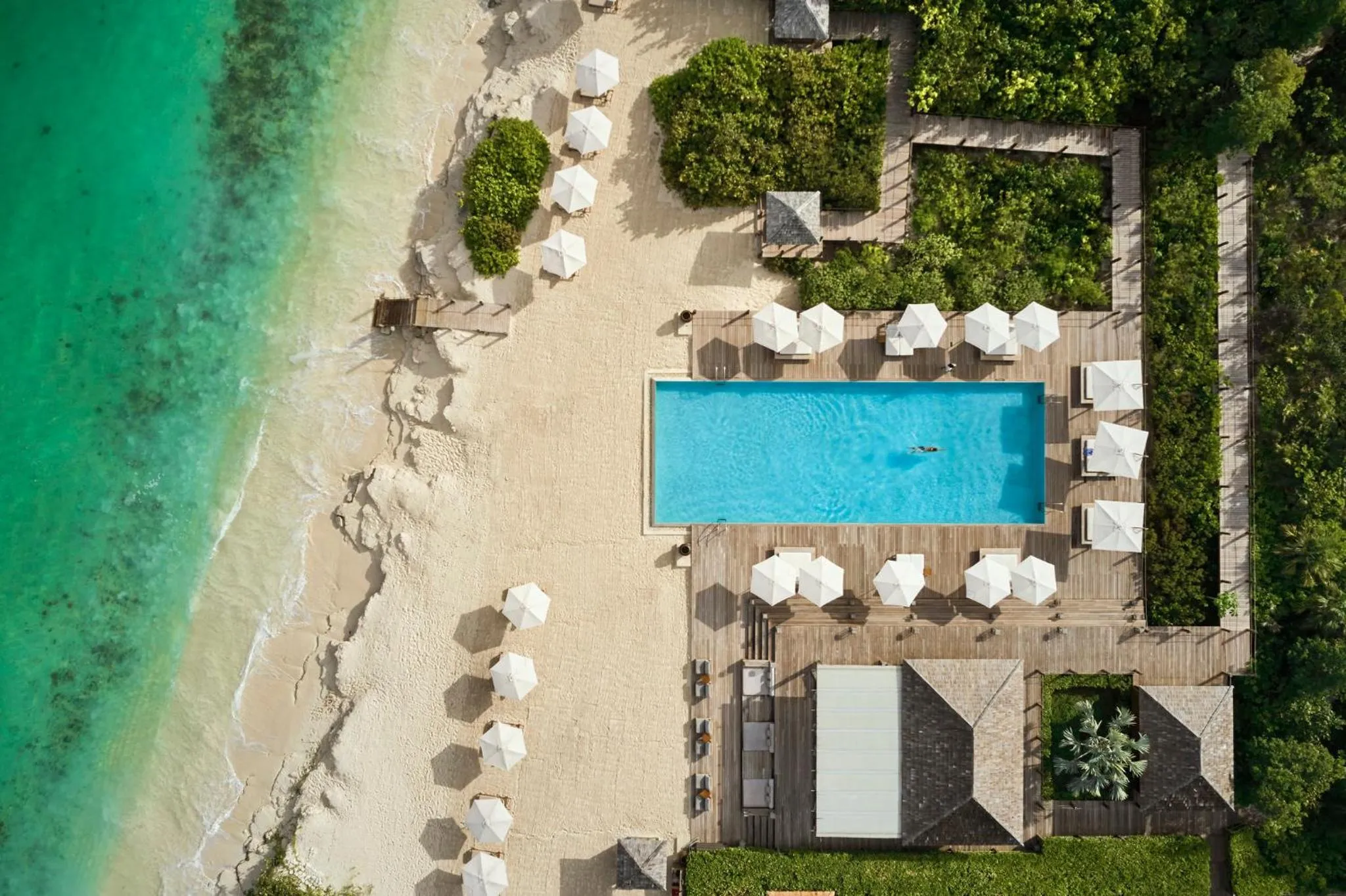 Swimming pool in COMO Parrot Cay