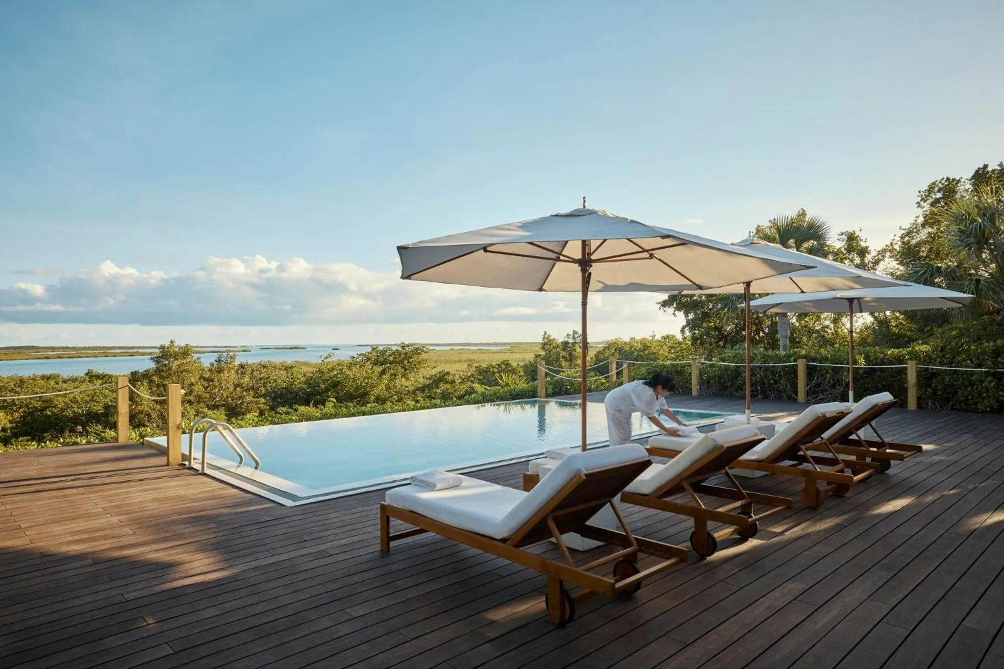 Swimming pool in COMO Parrot Cay