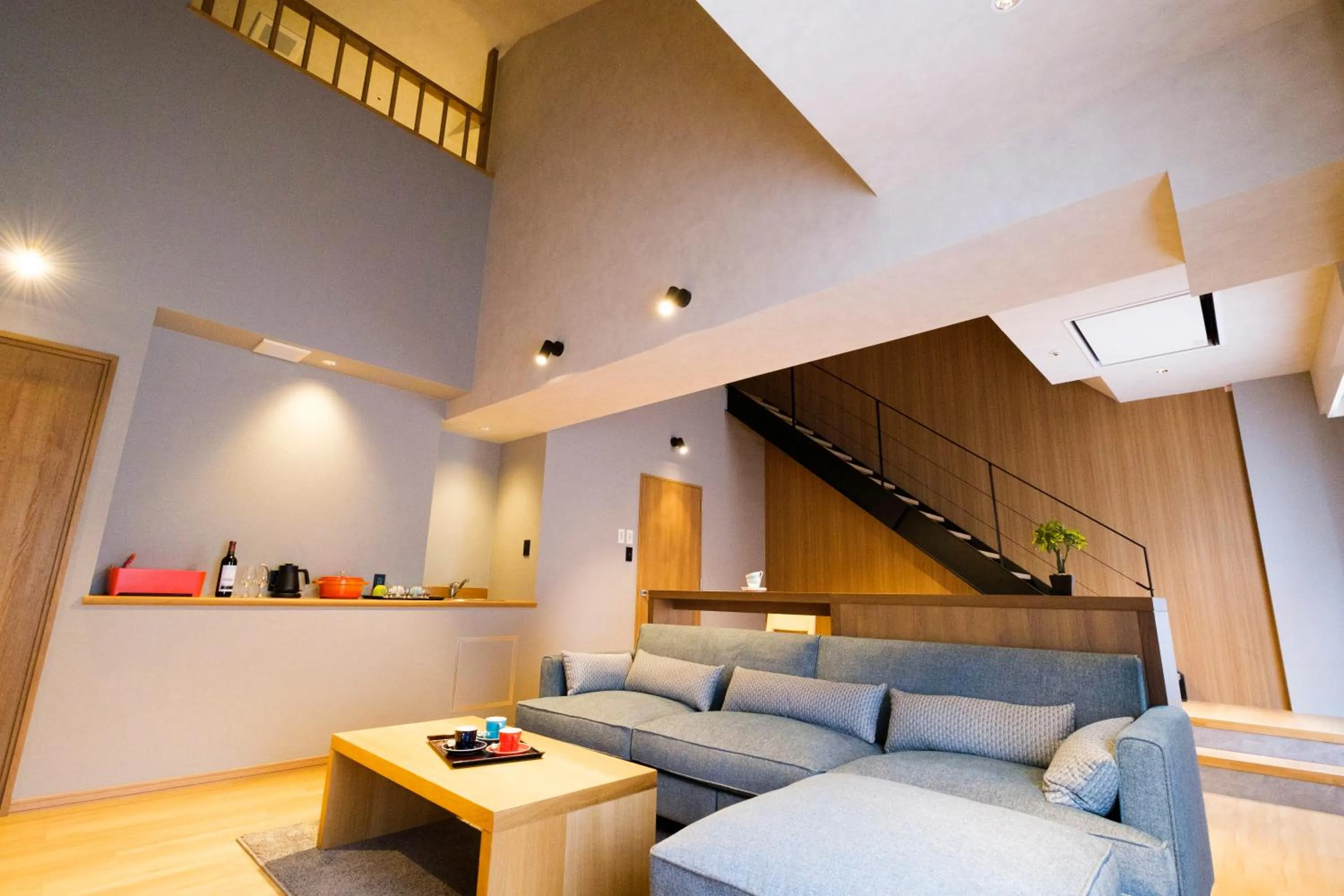 Living room in Higashikawa Asahidake Onsen Hotel Bear Monte