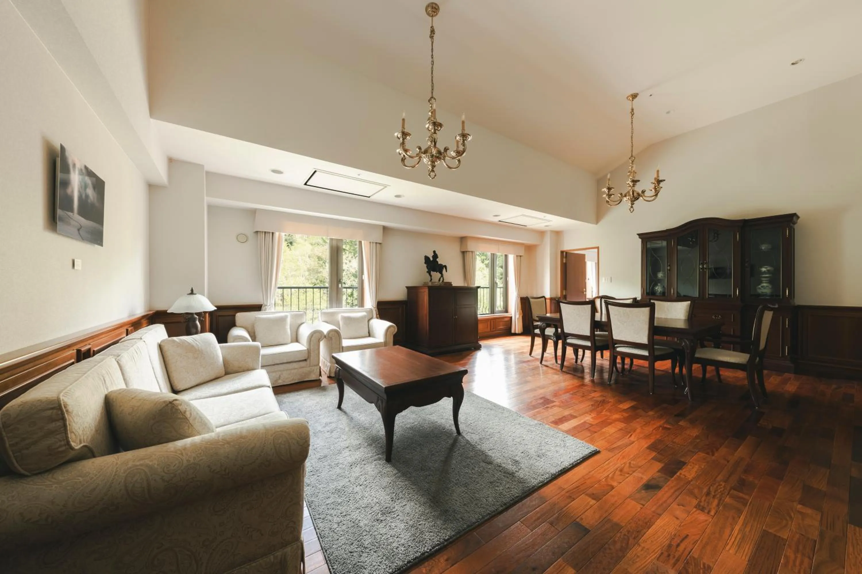 Living room in Higashikawa Asahidake Onsen Hotel Bear Monte