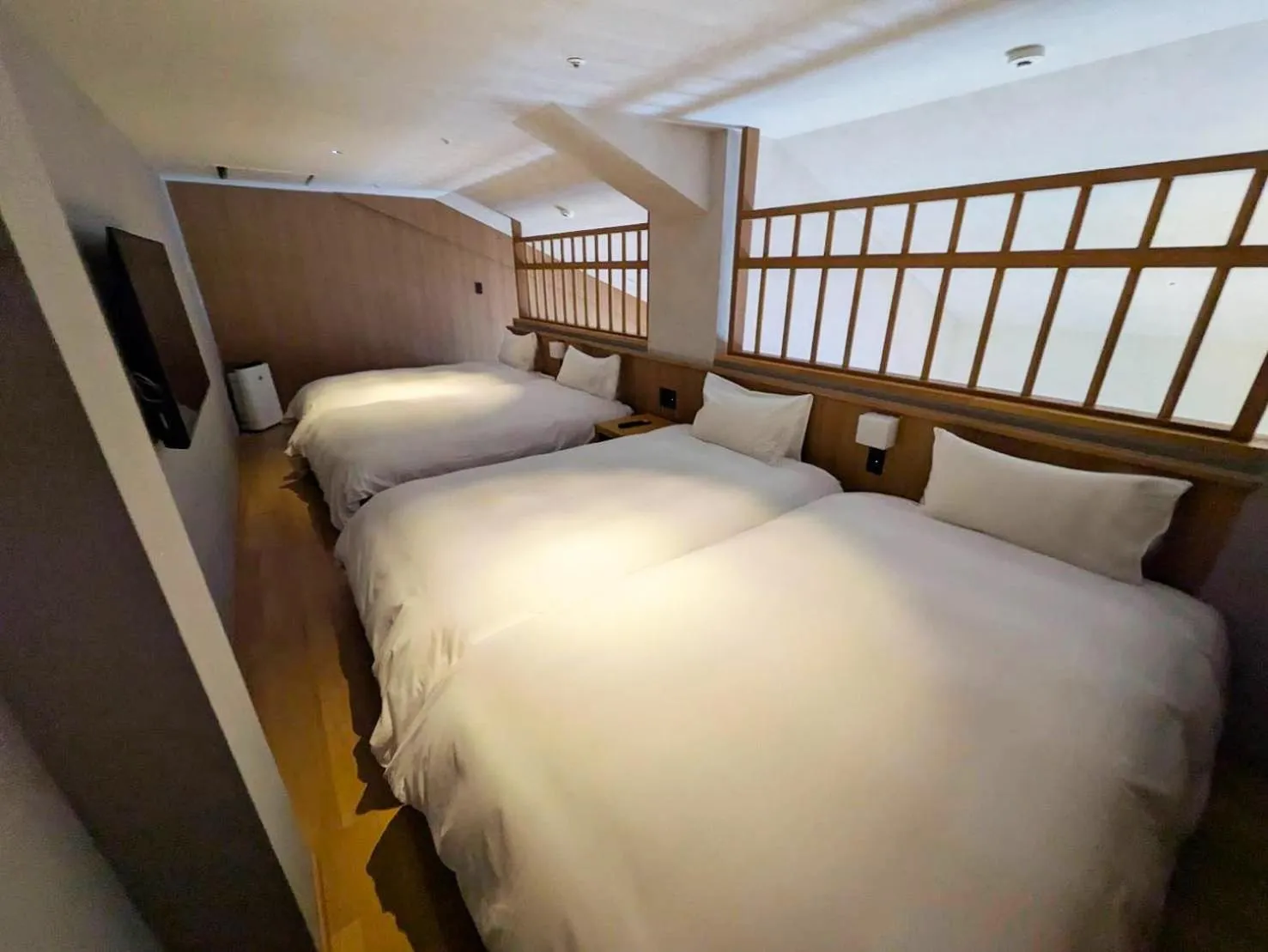 Bed in Higashikawa Asahidake Onsen Hotel Bear Monte