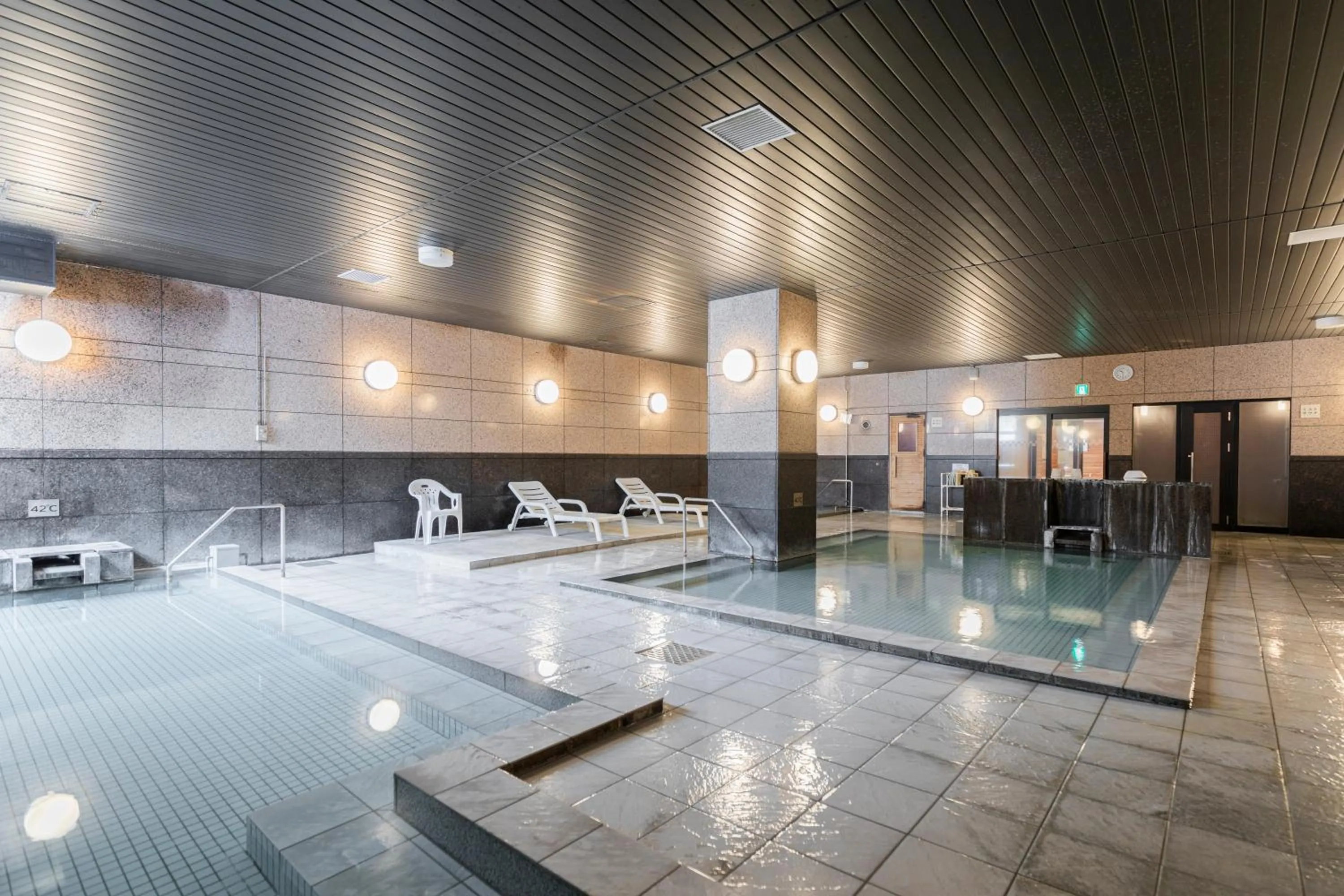 Hot Spring Bath in Higashikawa Asahidake Onsen Hotel Bear Monte