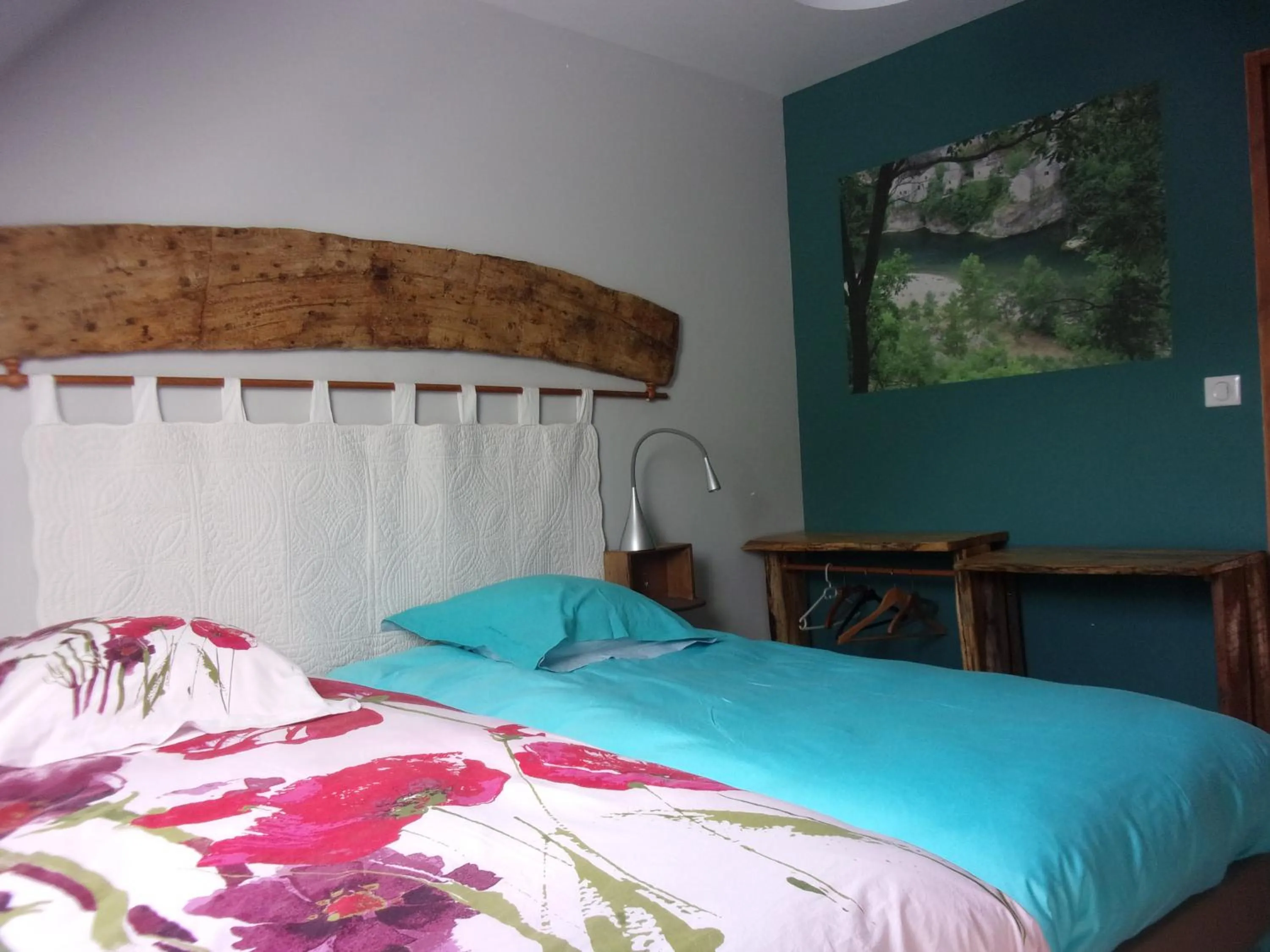 Bed in Chambre d'hôtes Le Cascadou