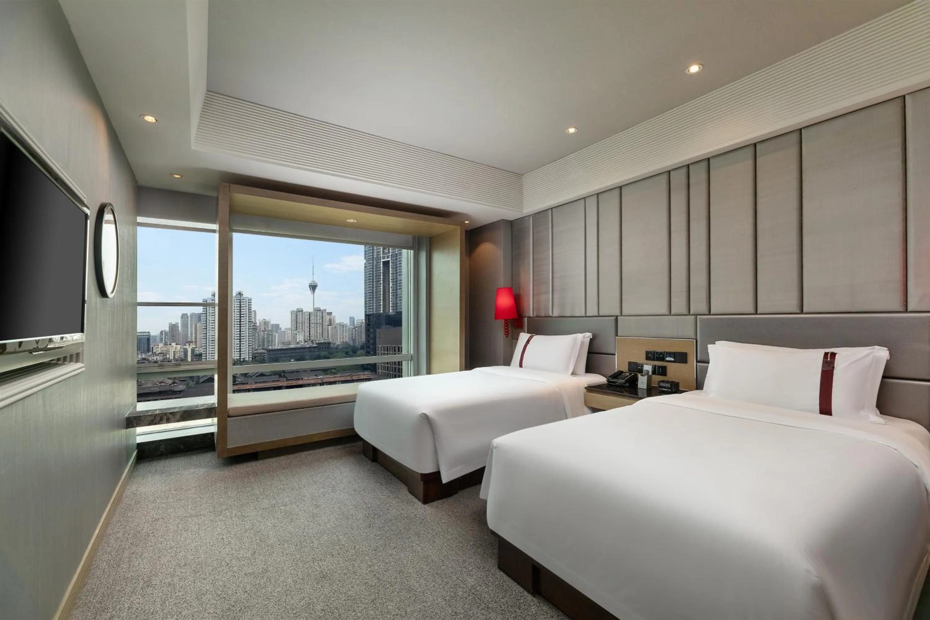 Bedroom, Bed in Rhombus Park Aura Chengdu Hotel