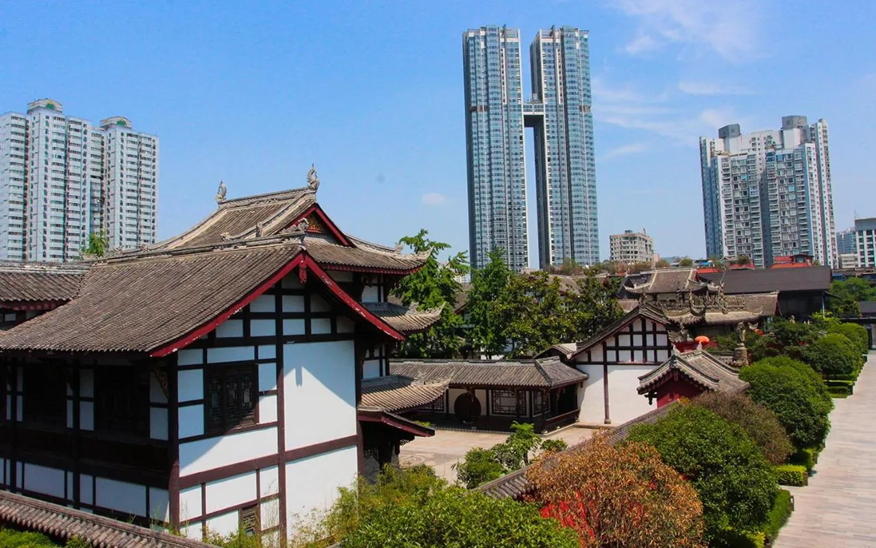 City view in Rhombus Park Aura Chengdu Hotel
