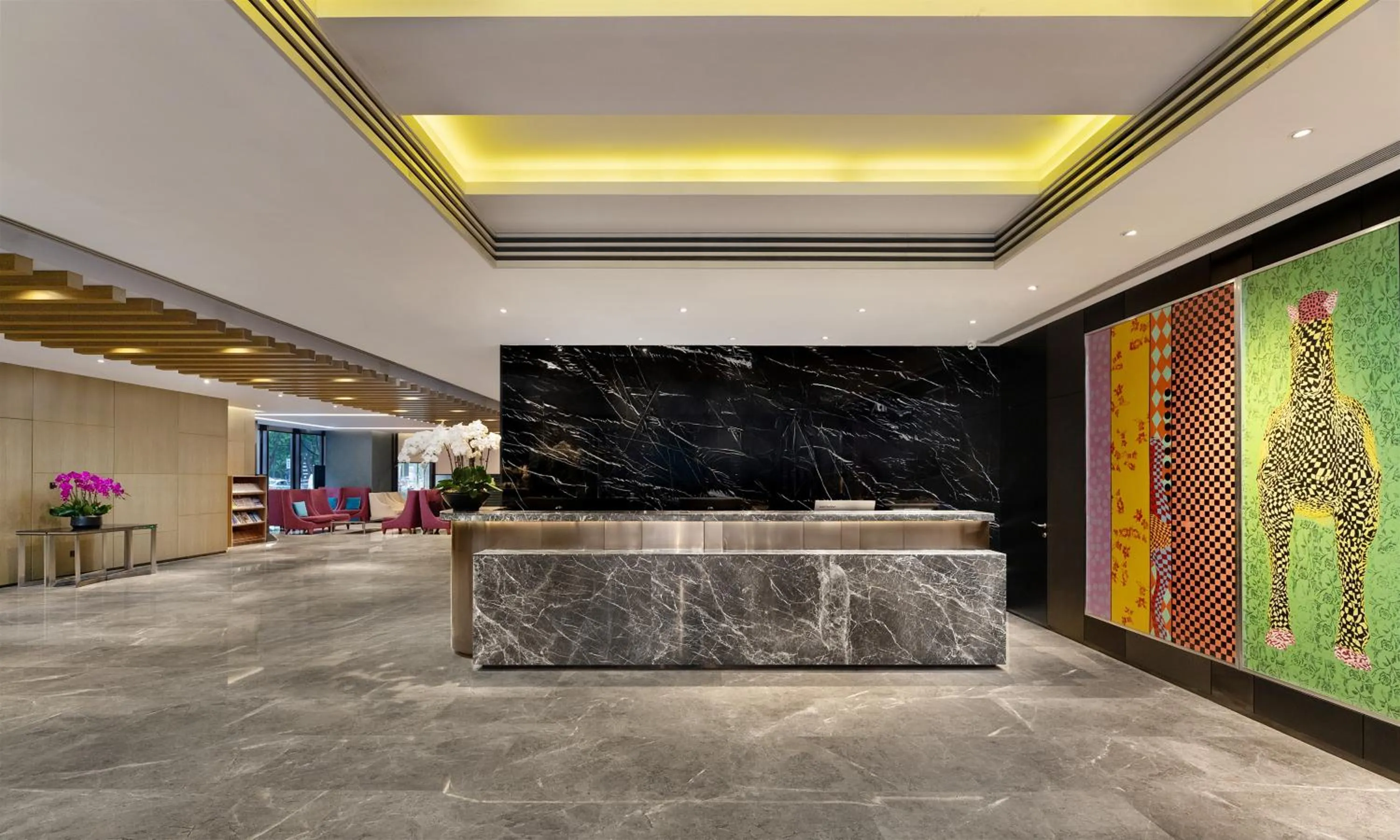 Lobby or reception in Rhombus Park Aura Chengdu Hotel