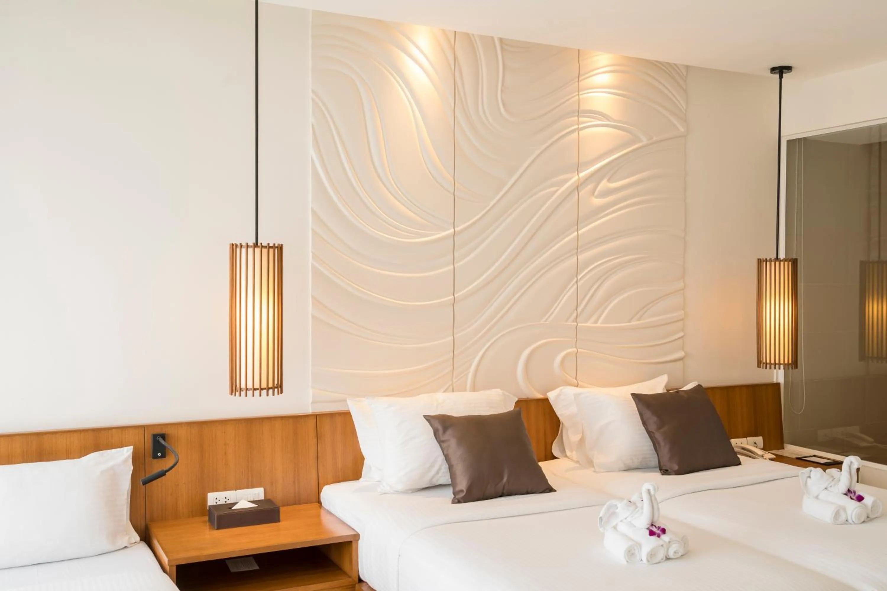 elevator, Bed in G Hua Hin Resort & Mall