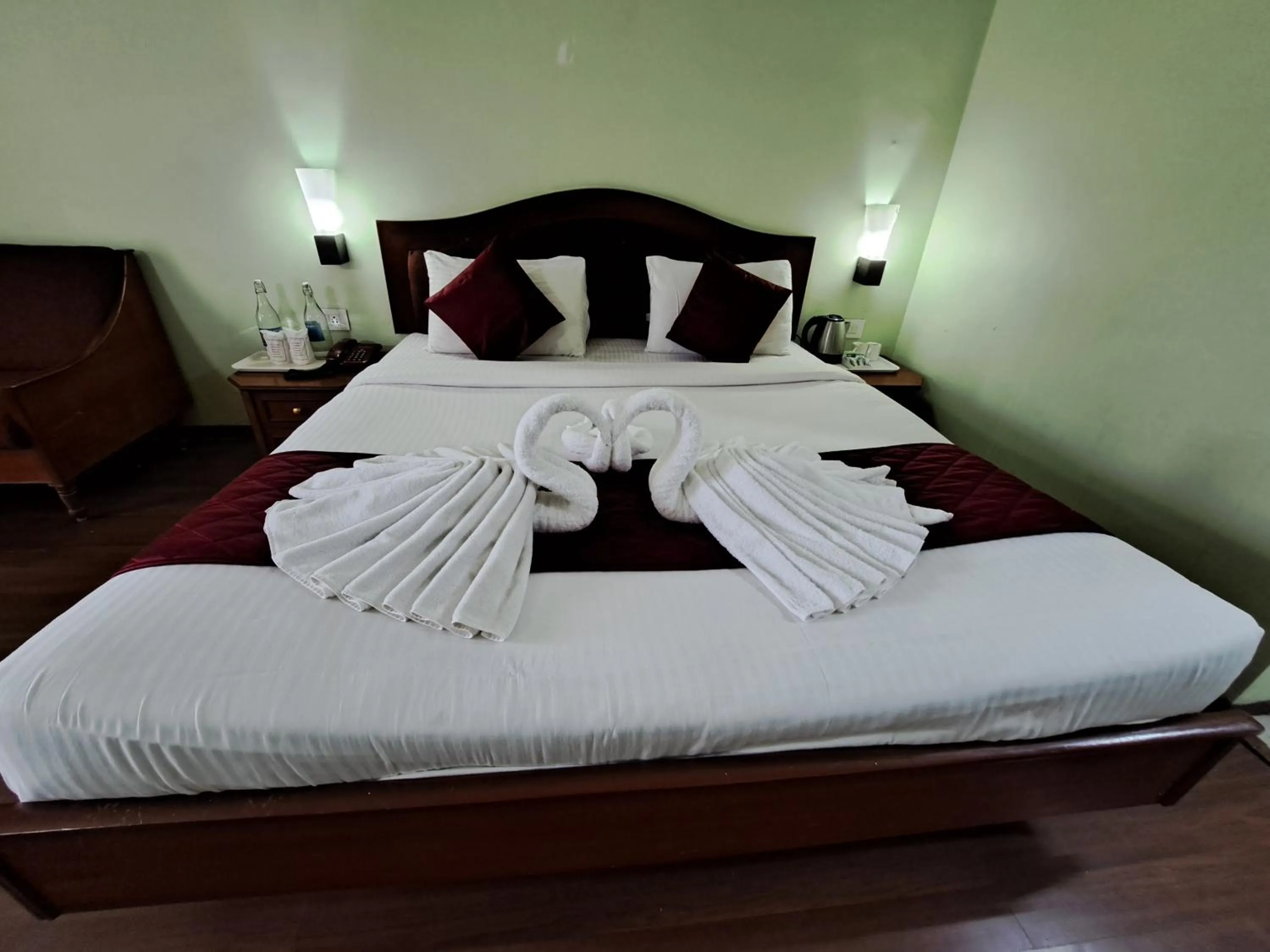 Bed in Hotel Preethi Classic Towers