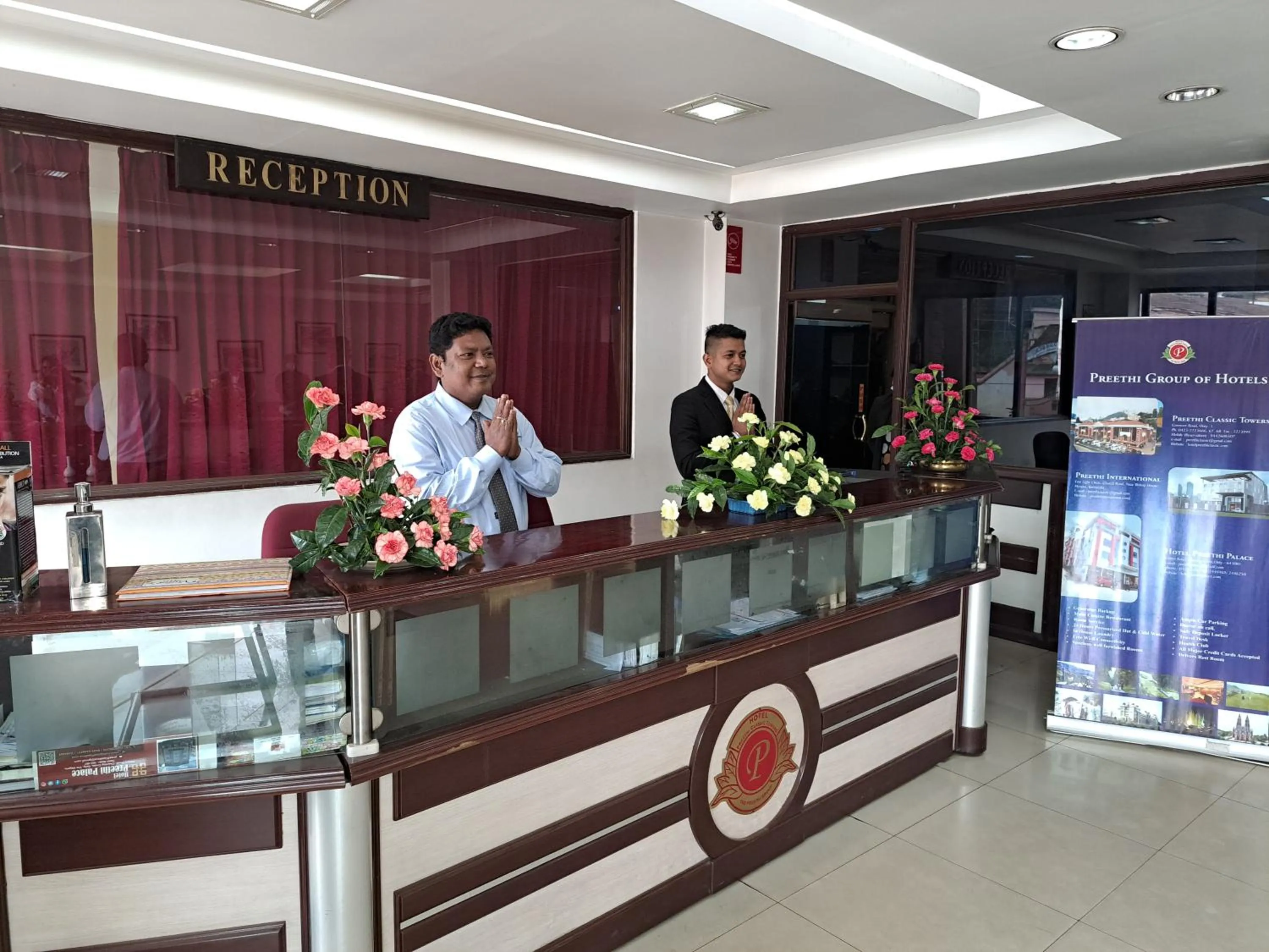 Lobby or reception in Hotel Preethi Classic Towers