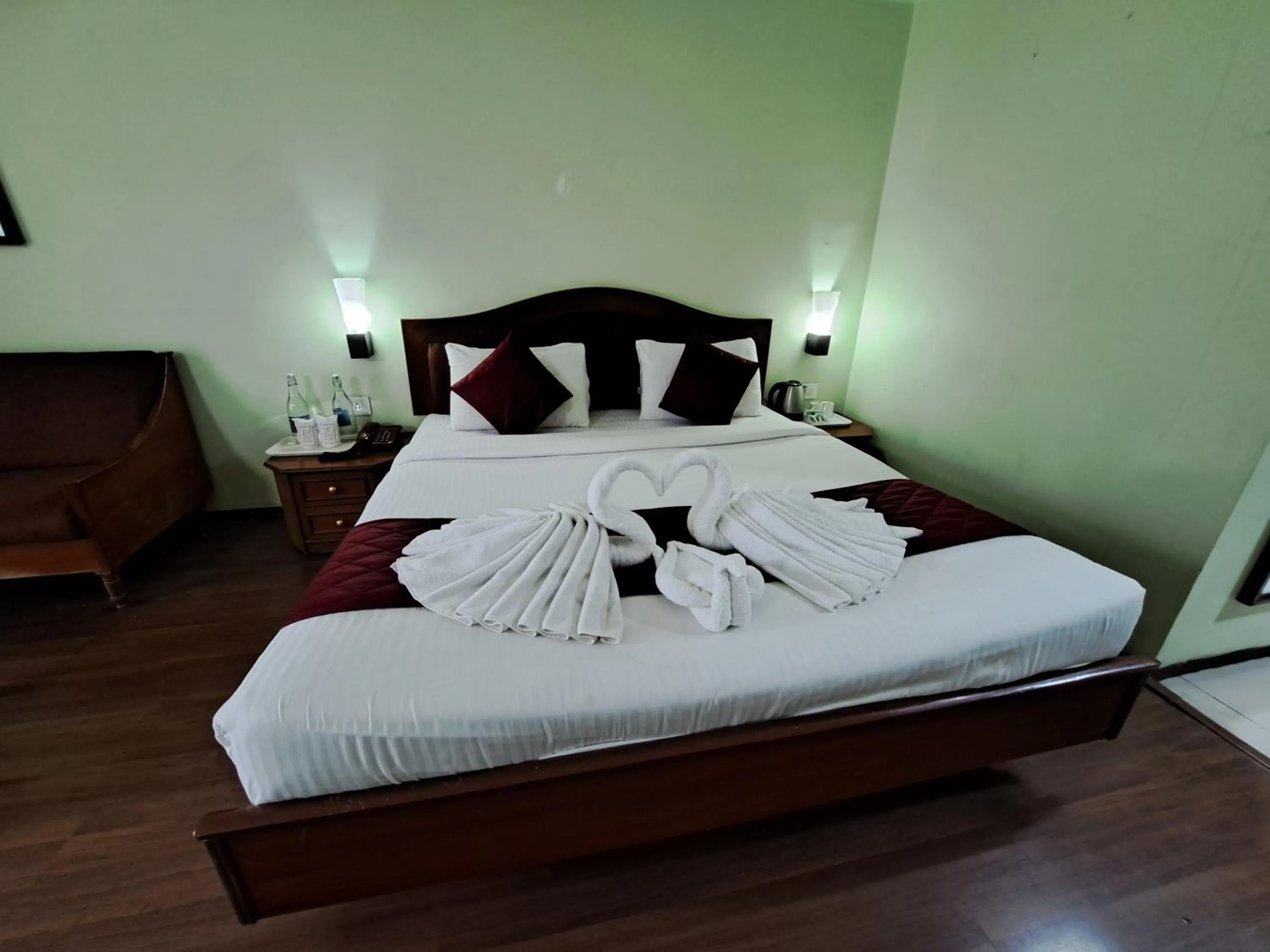 Bed in Hotel Preethi Classic Towers