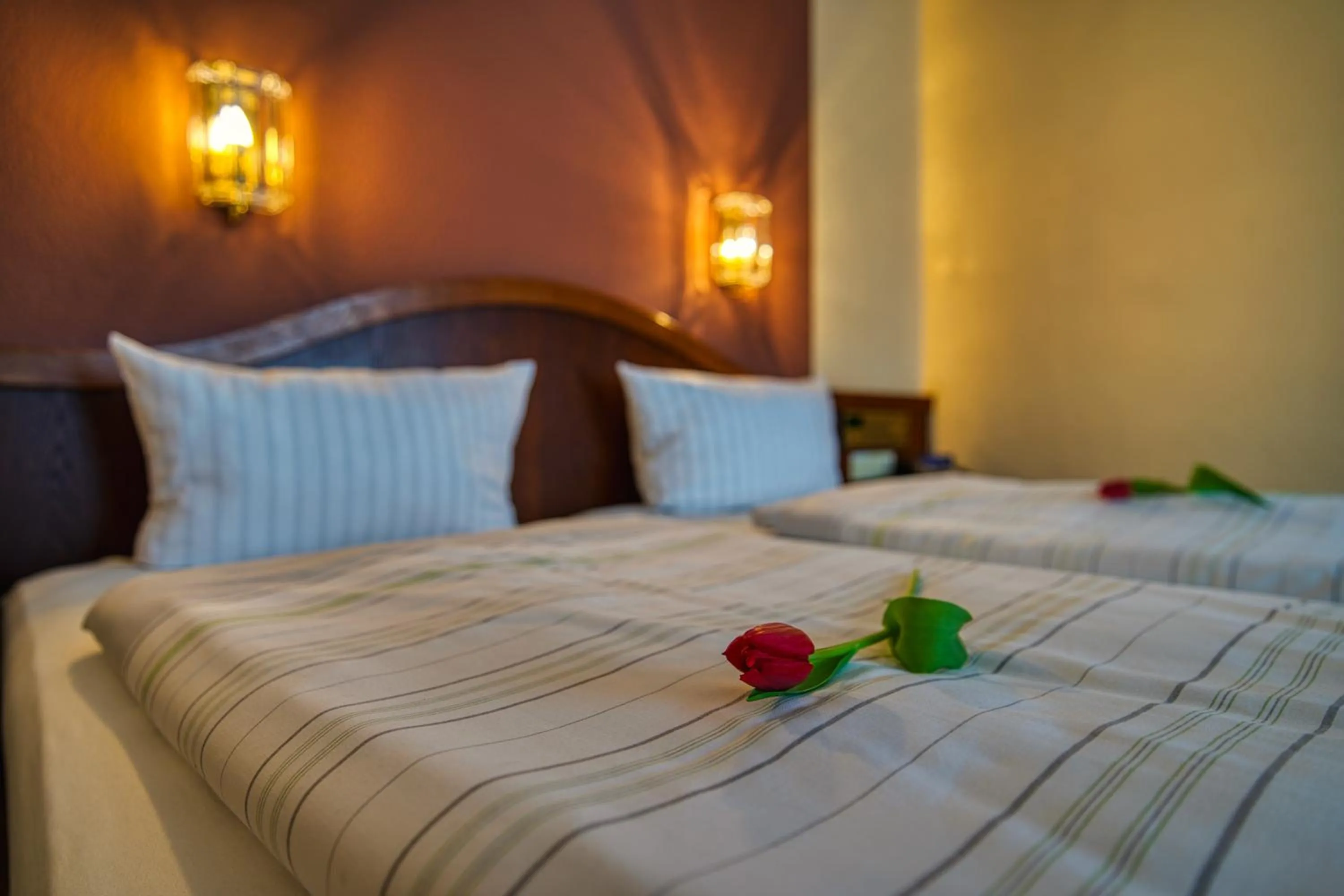 Photo of the whole room, Bed in Reichels Parkhotel