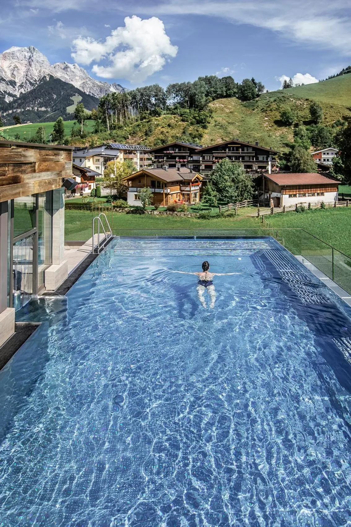 Swimming pool in HOTEL SEPP - Alpine Boutique Hotel - Adults Only ab 21 Jahre