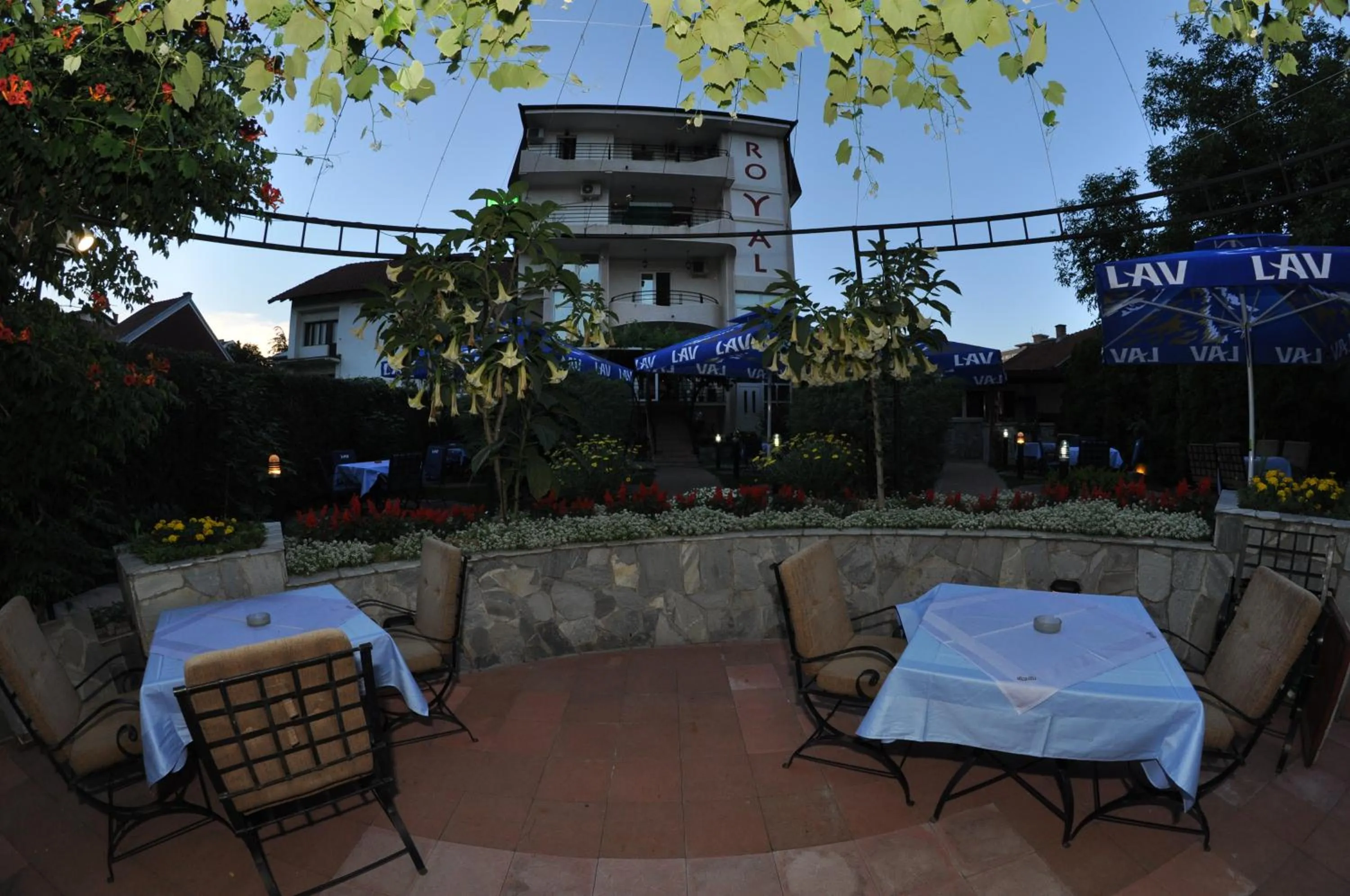 Patio in Hotel Royal