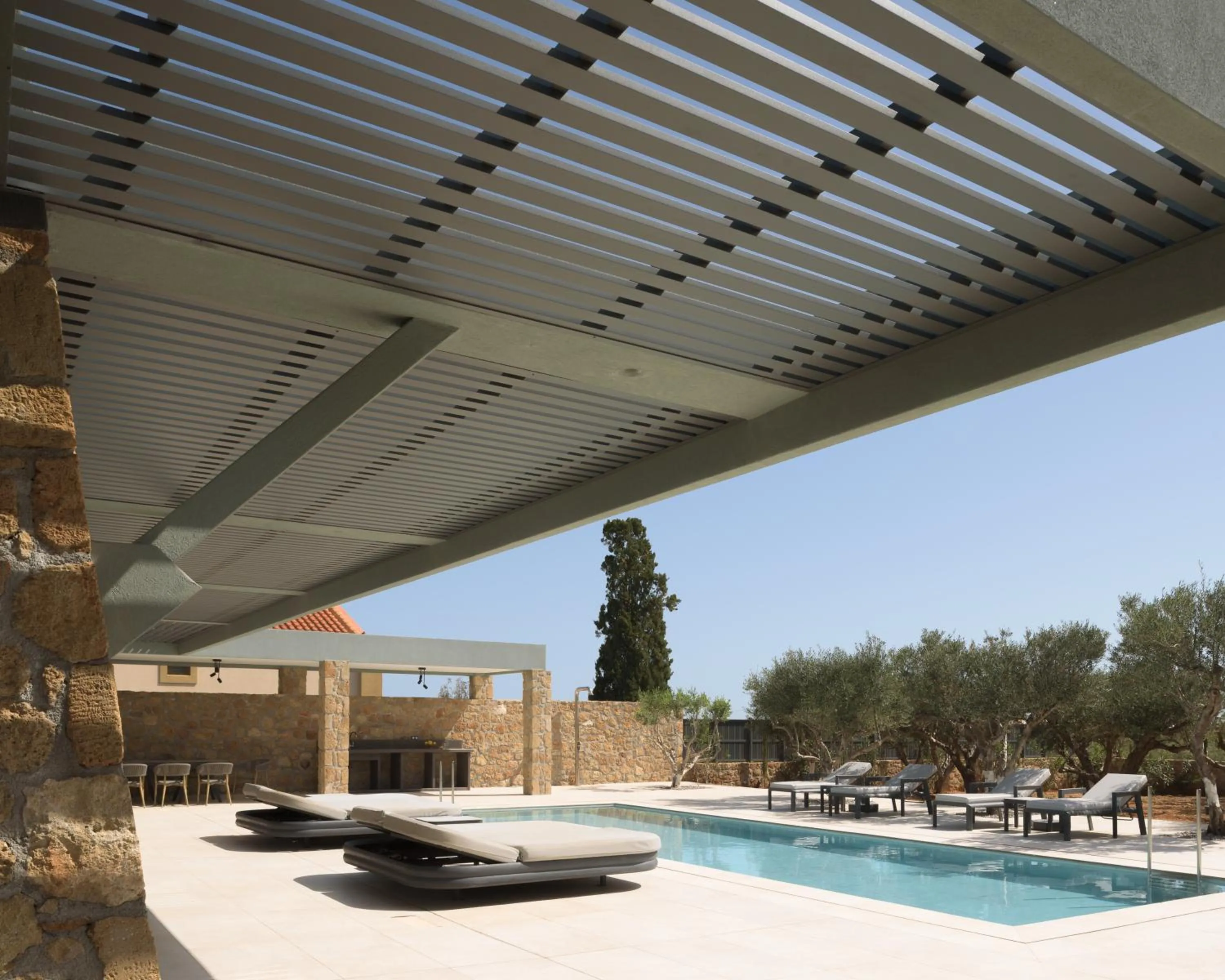 Swimming pool in Lyttos Beach