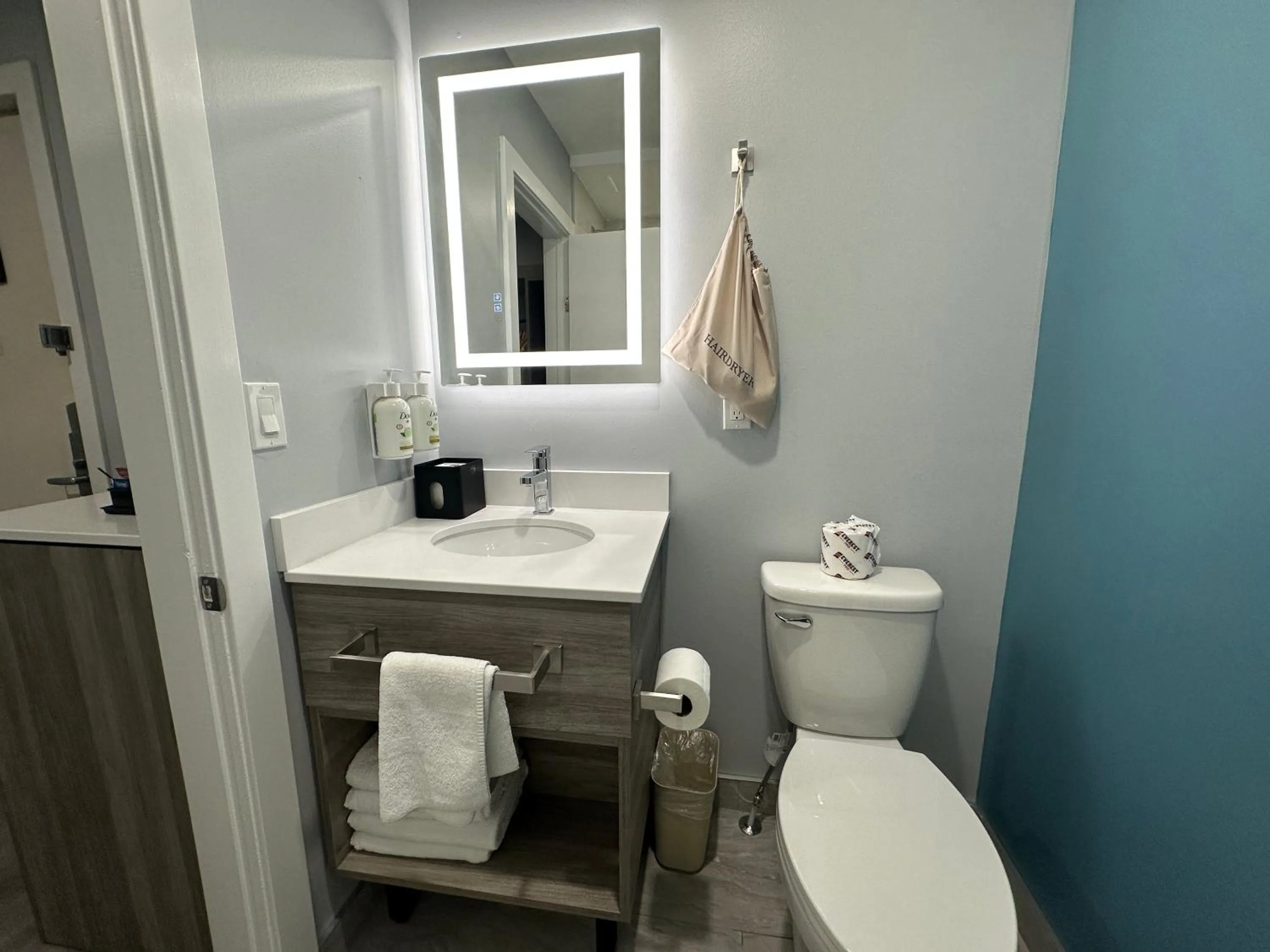 Toilet in Travelodge by Wyndham Bracebridge