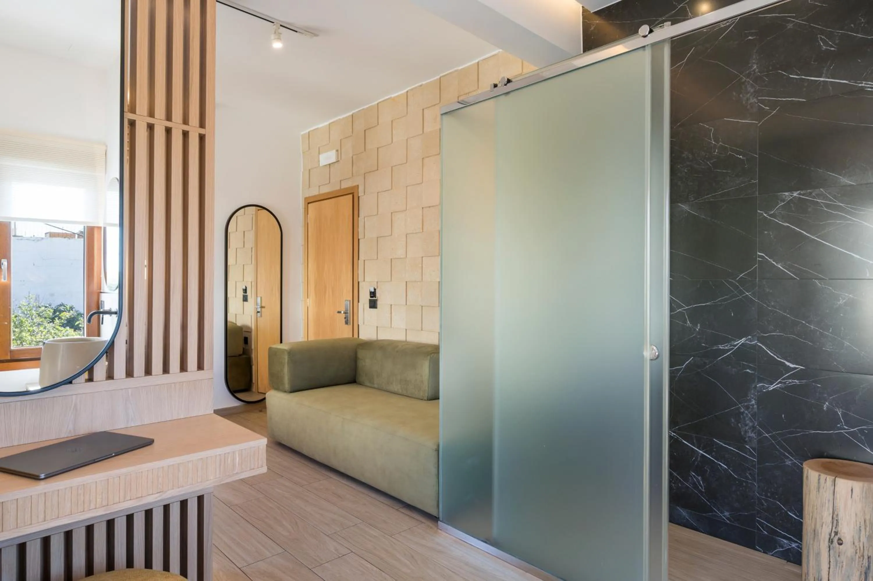 Shower in Agave Suites