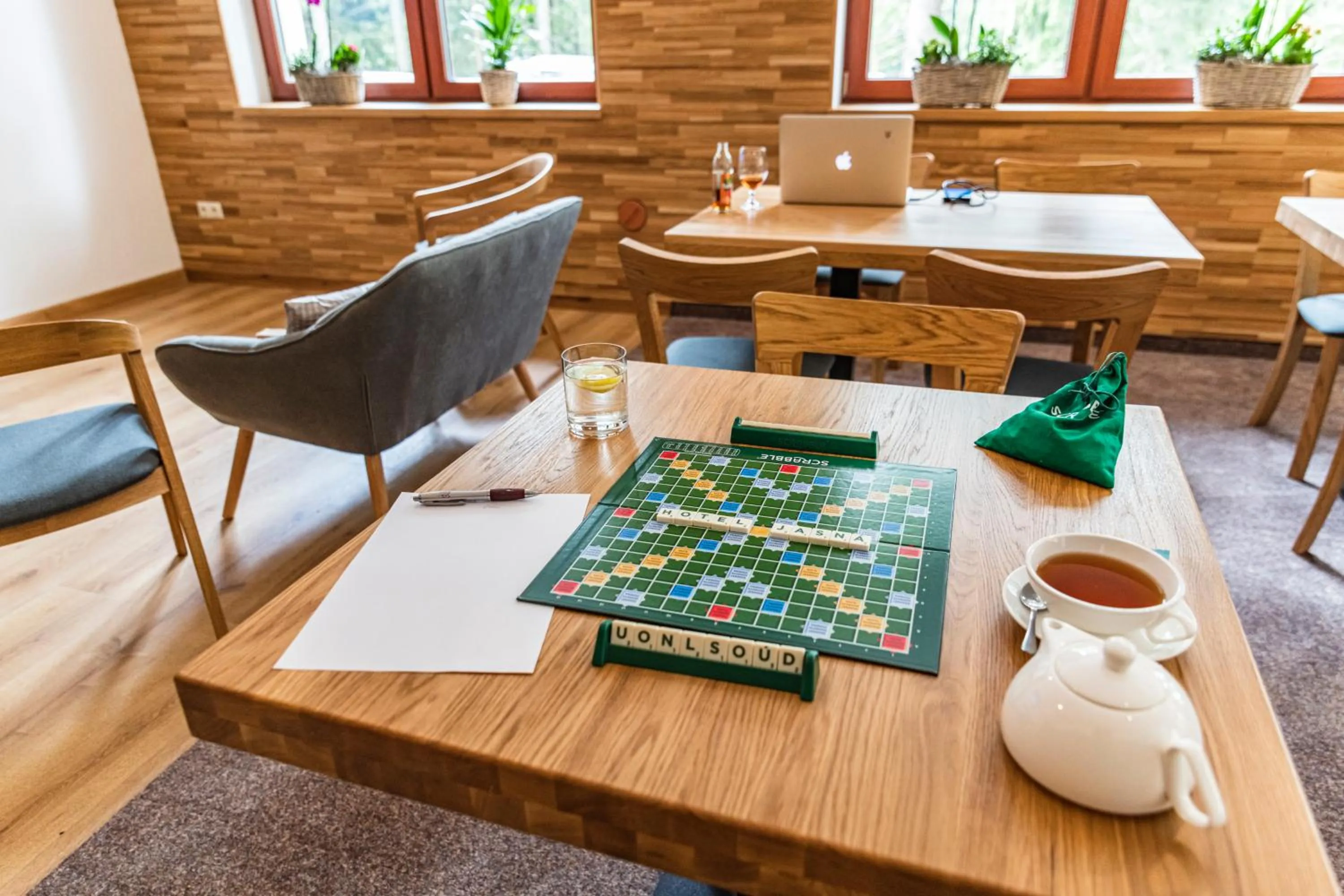 Communal lounge/ TV room in Hotel Jasná