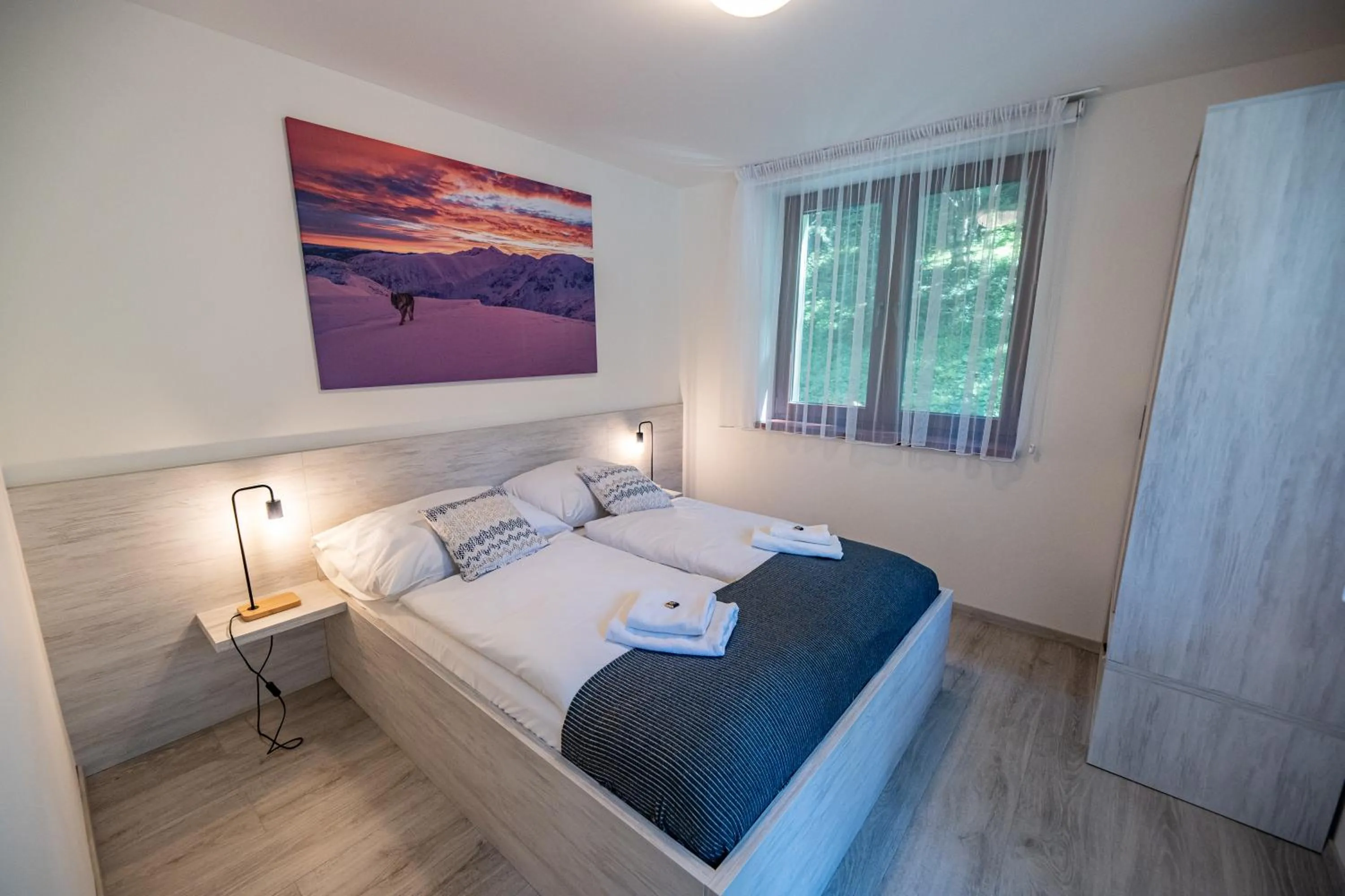 Bedroom, Bed in Hotel Jasná